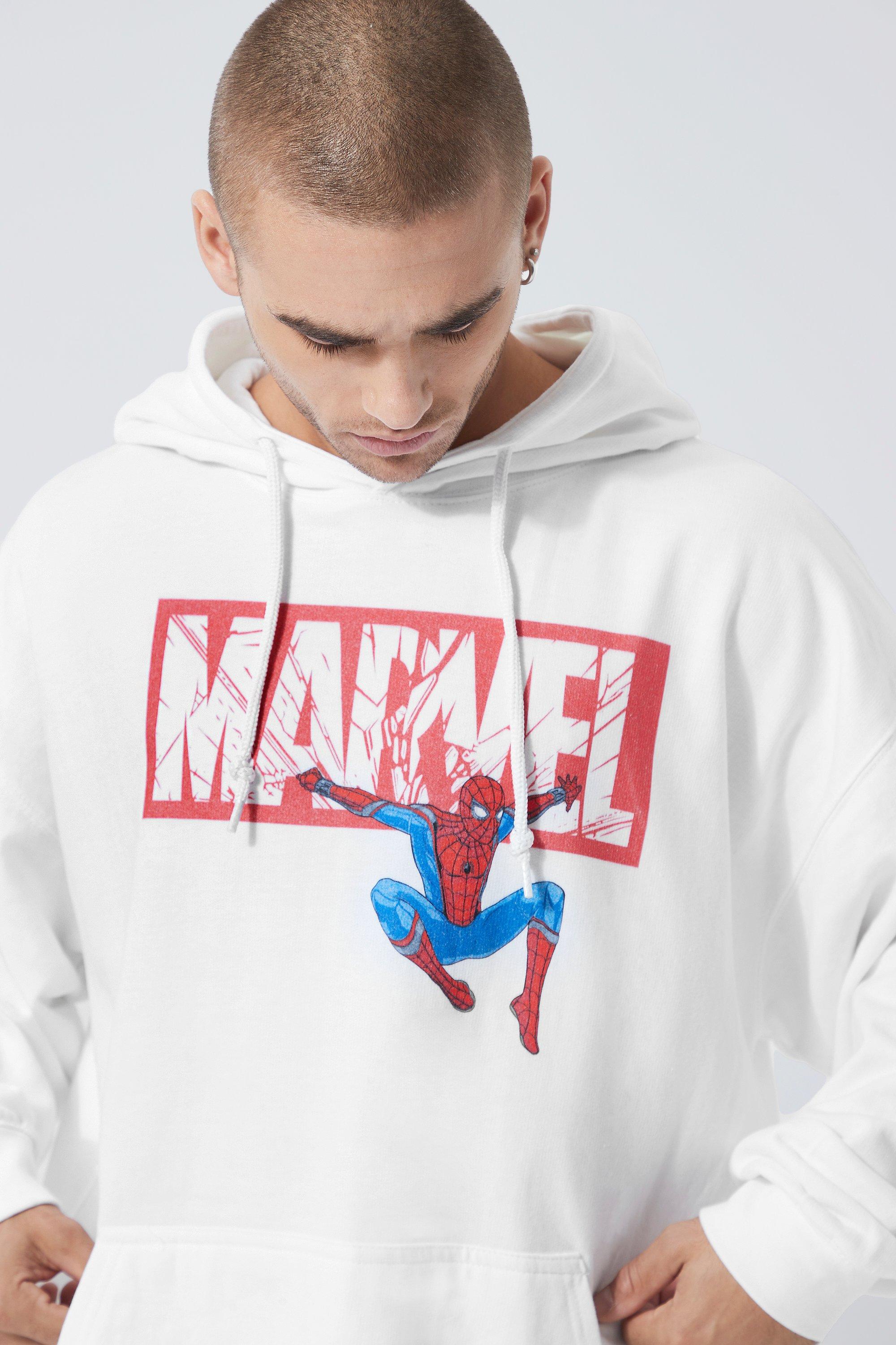 Oversize Hoodie mit lizenziertem Marvel Spiderman Print