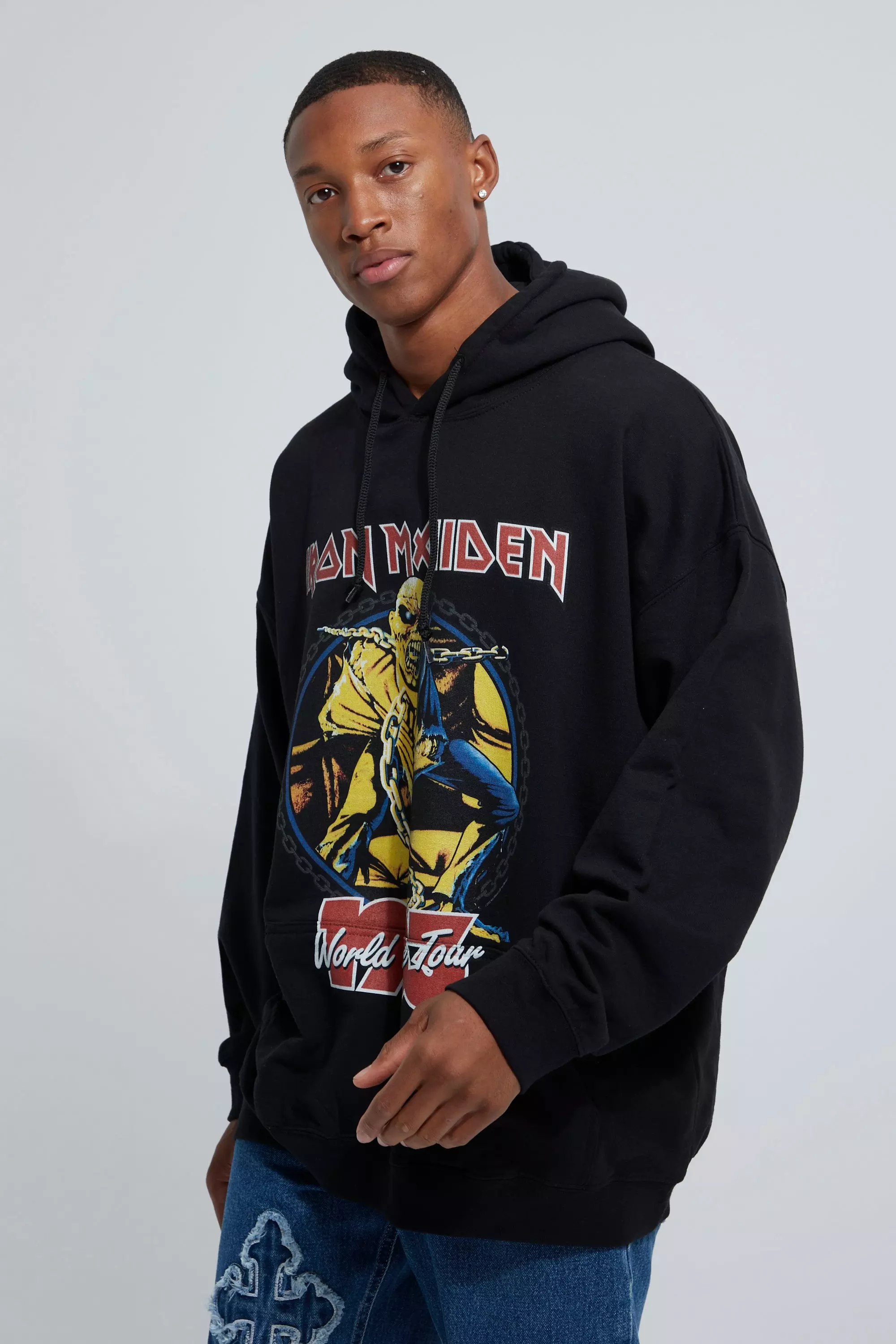 Oversized Iron Maiden License Hoodie