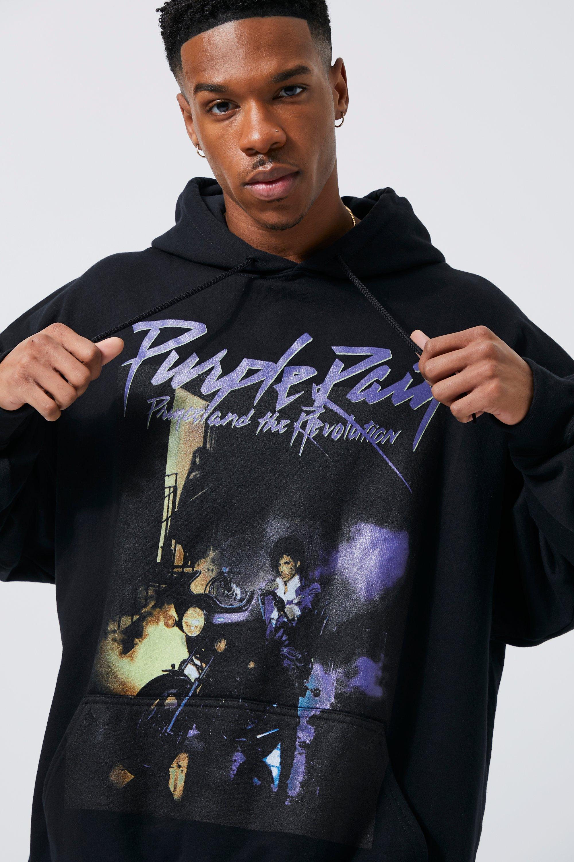 Purple rain store t shirt boohoo