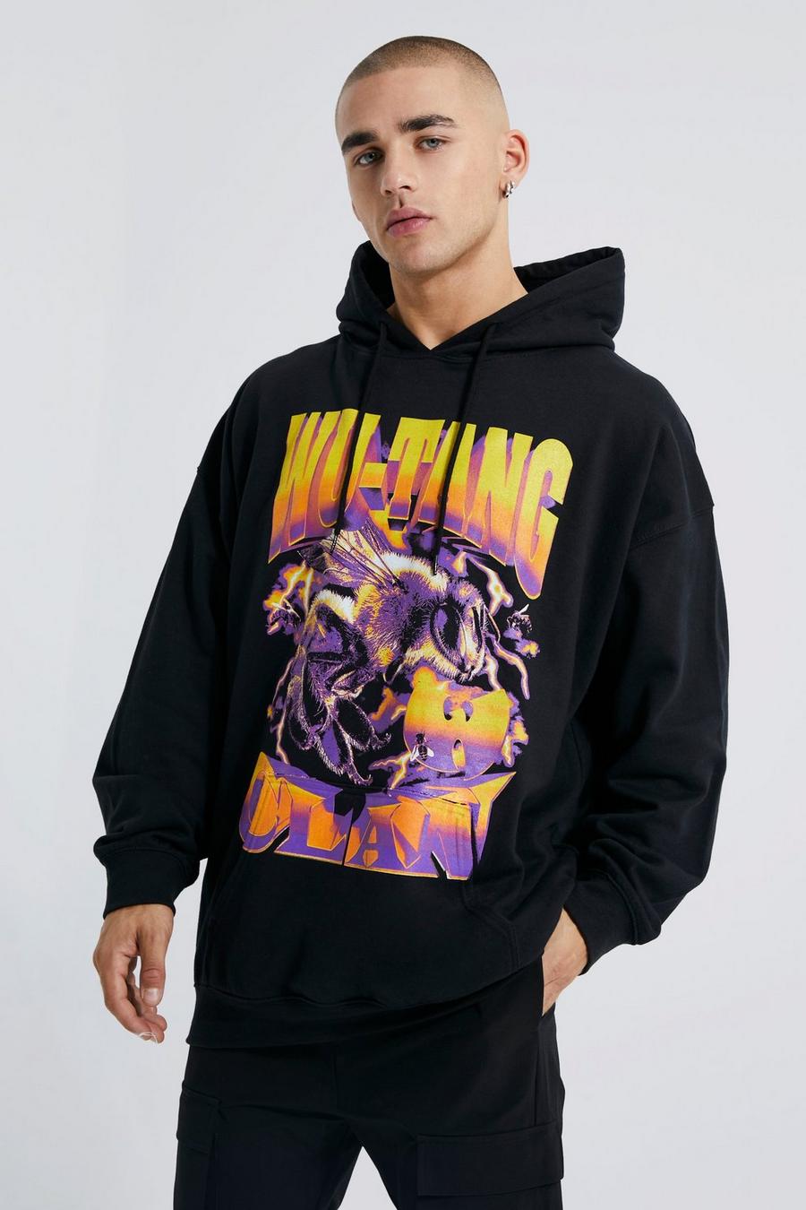 Black svart Wu Tang Clan Oversized hoodie