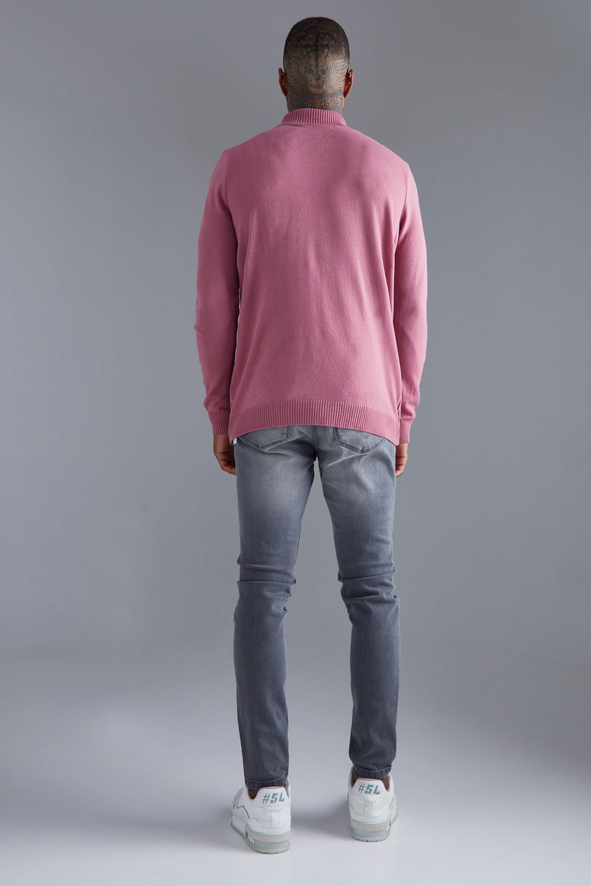 Roll Neck Knitted Jumper boohoo