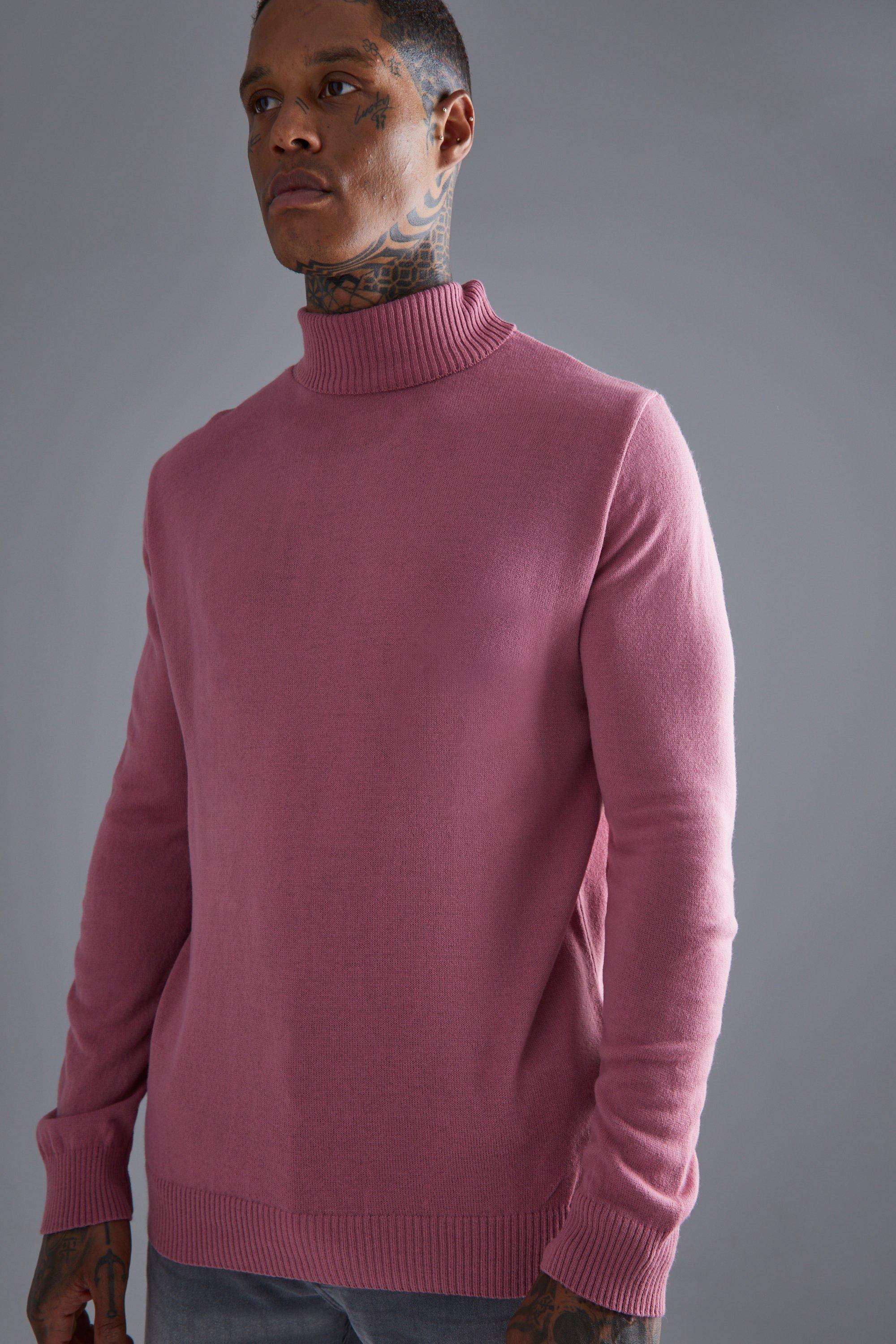 Roll neck shop knit jumper