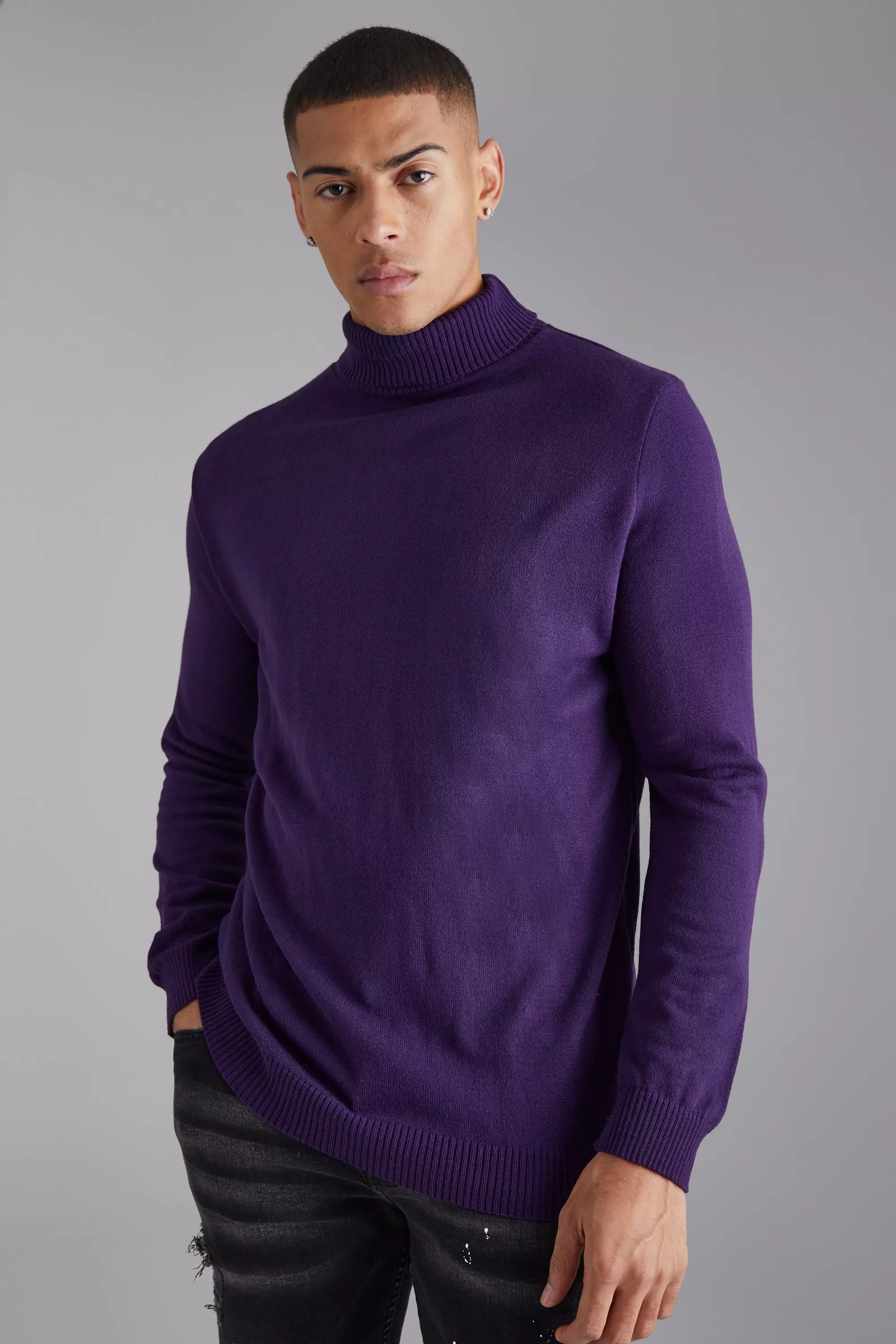 Mens plum jumper best sale