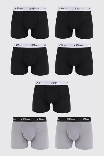 7 Pack Man Signature Mixed Color Trunks multi