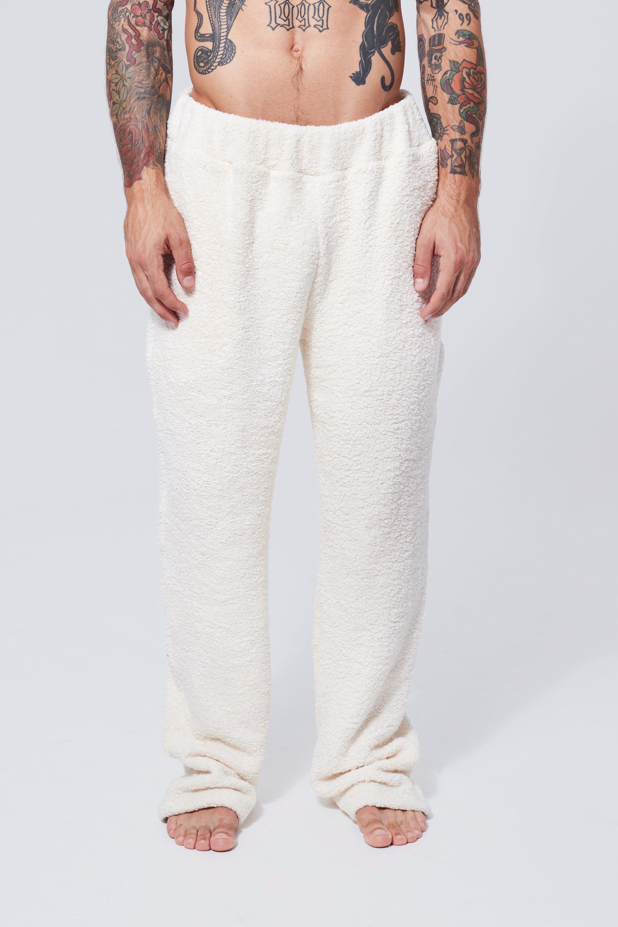 Borg Wide Leg Loungewear Jogger boohoo CA