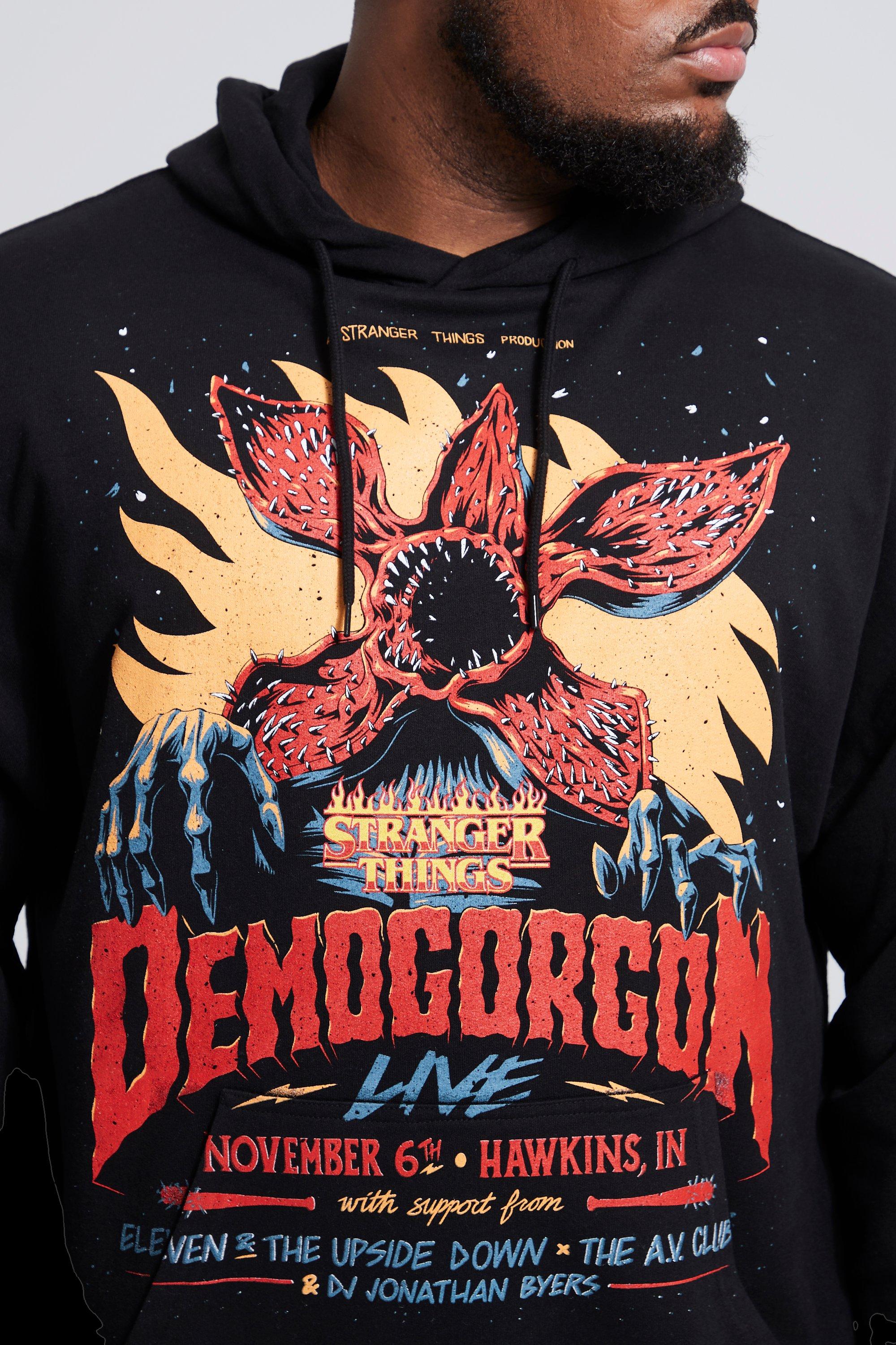 Plus Stranger Things License Hoodie boohoo