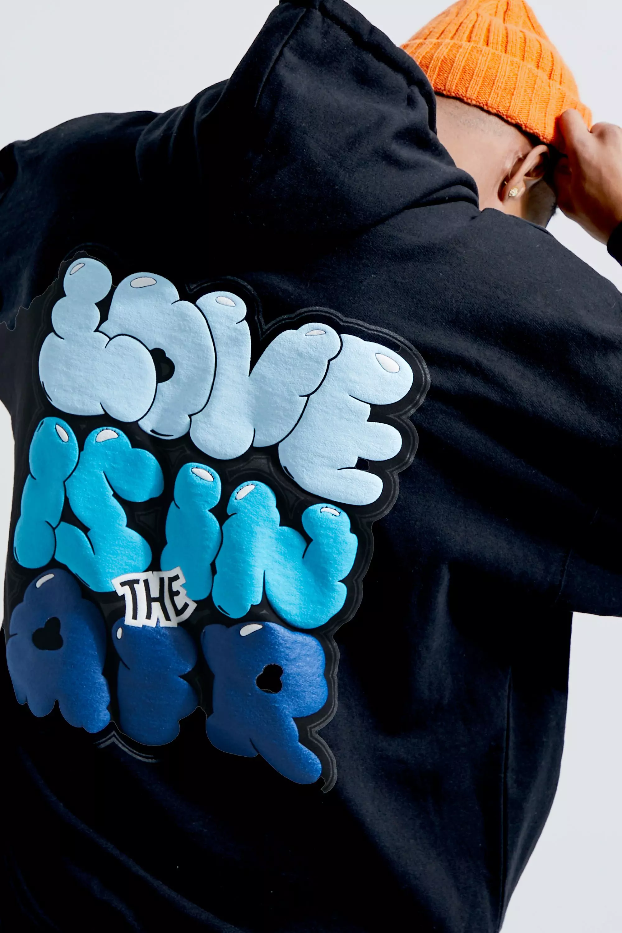 The hundreds x it lover black hoodie outlet