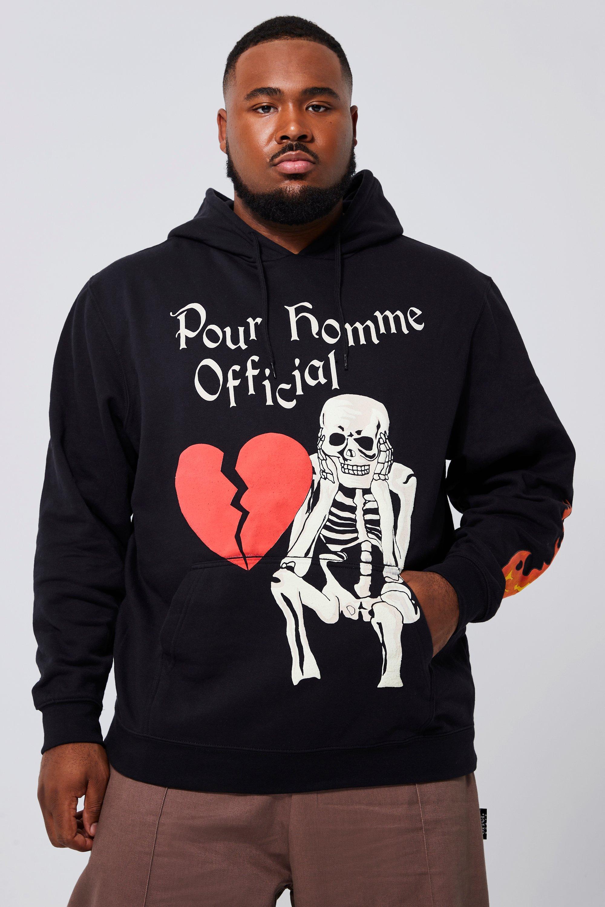 SKELETON HOODIE in black - Palm Angels® Official