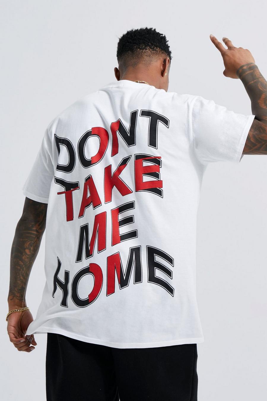 White Don't Take Me Home Flag T-shirt image number 1