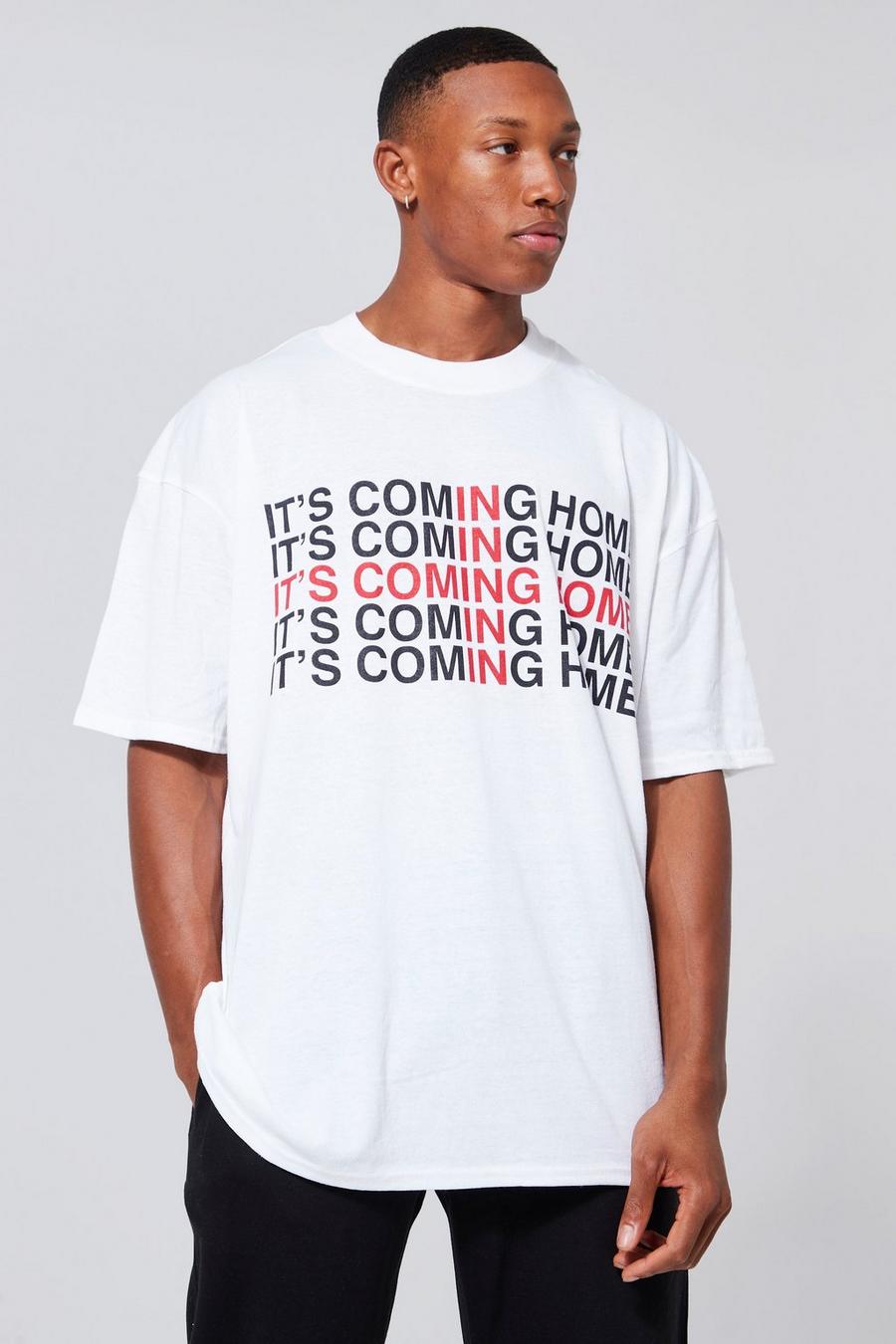 White Its Coming Home Cross T-shirt image number 1