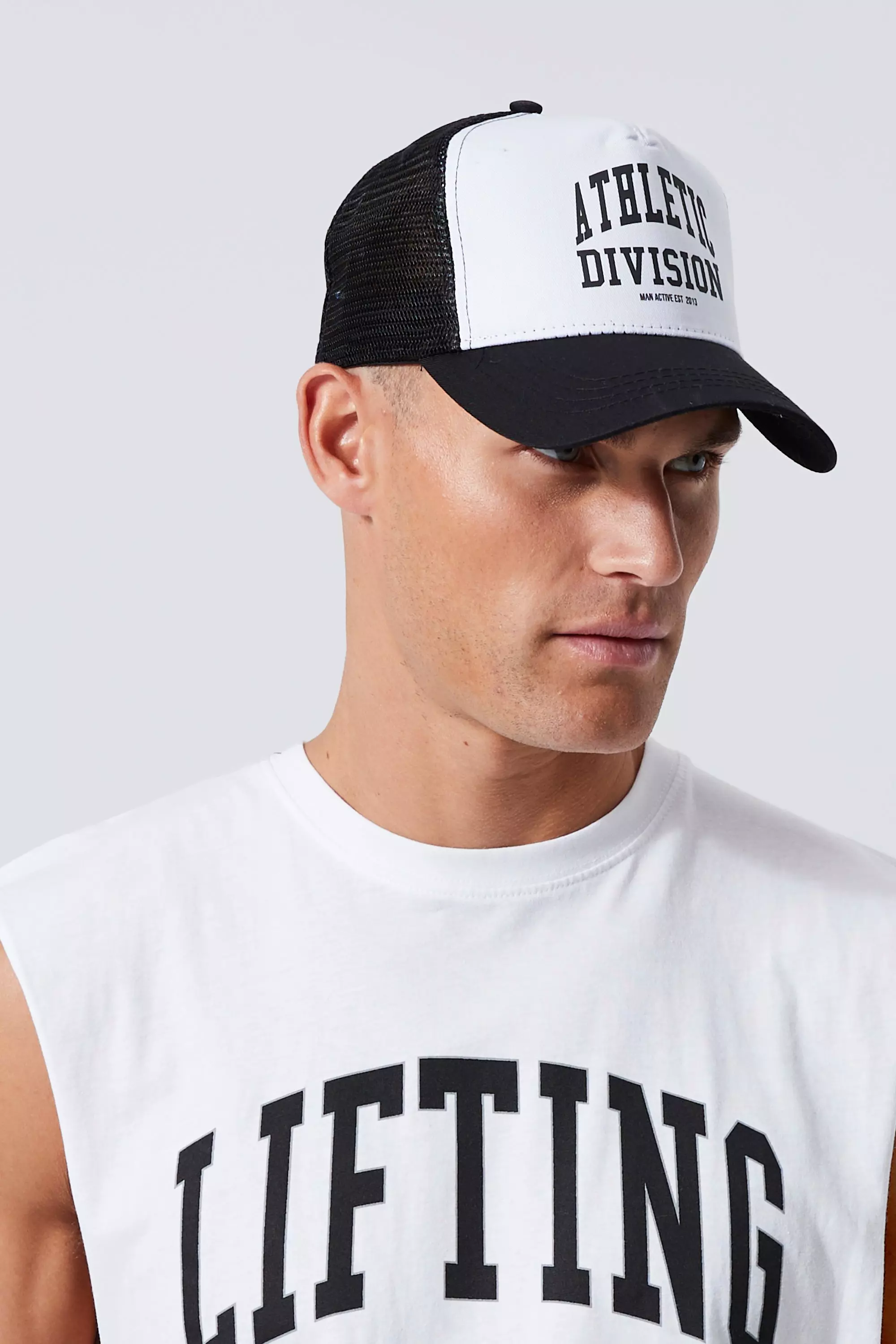 Athletic best sale trucker hat