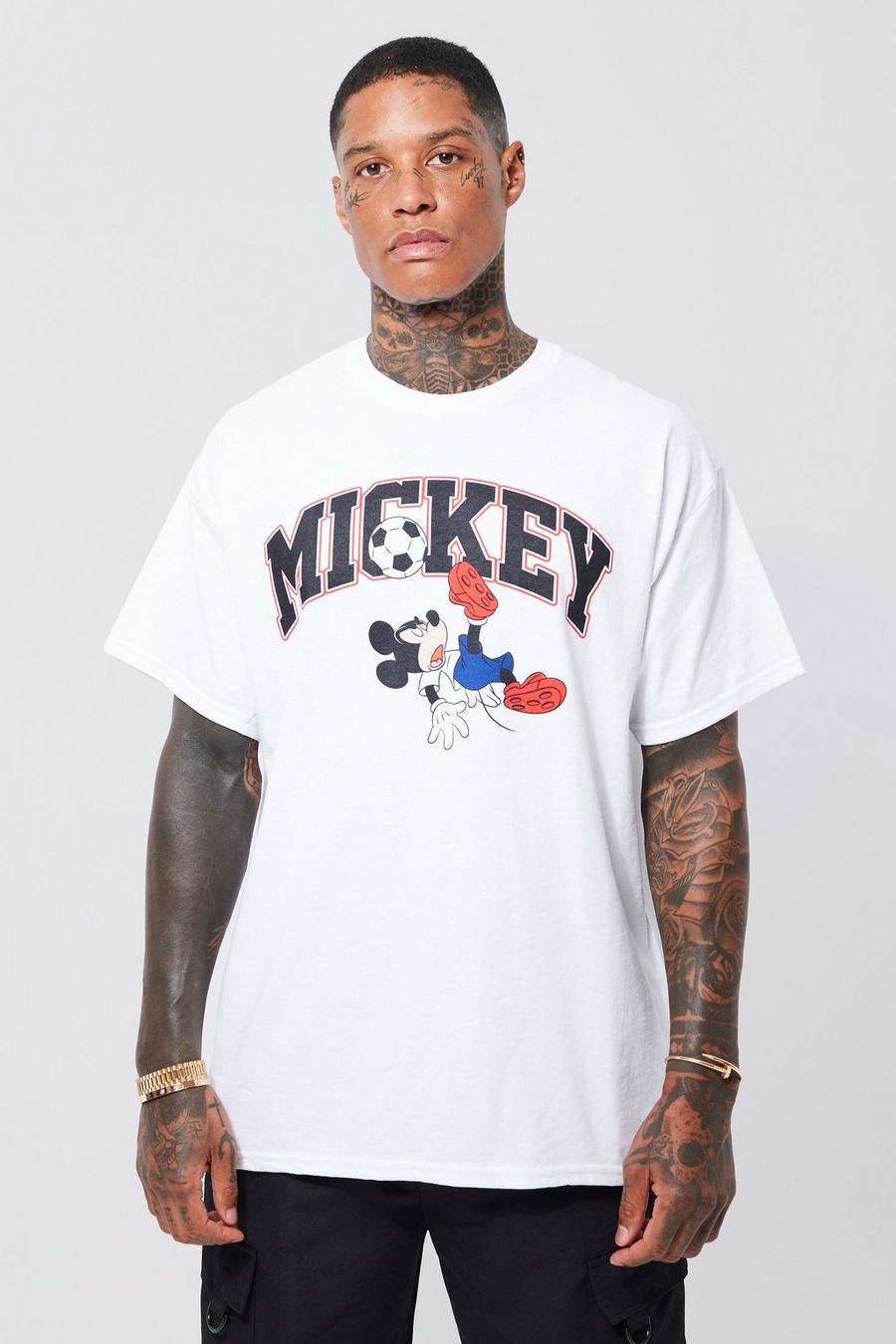 White Oversized England Mickey License T-shirt image number 1