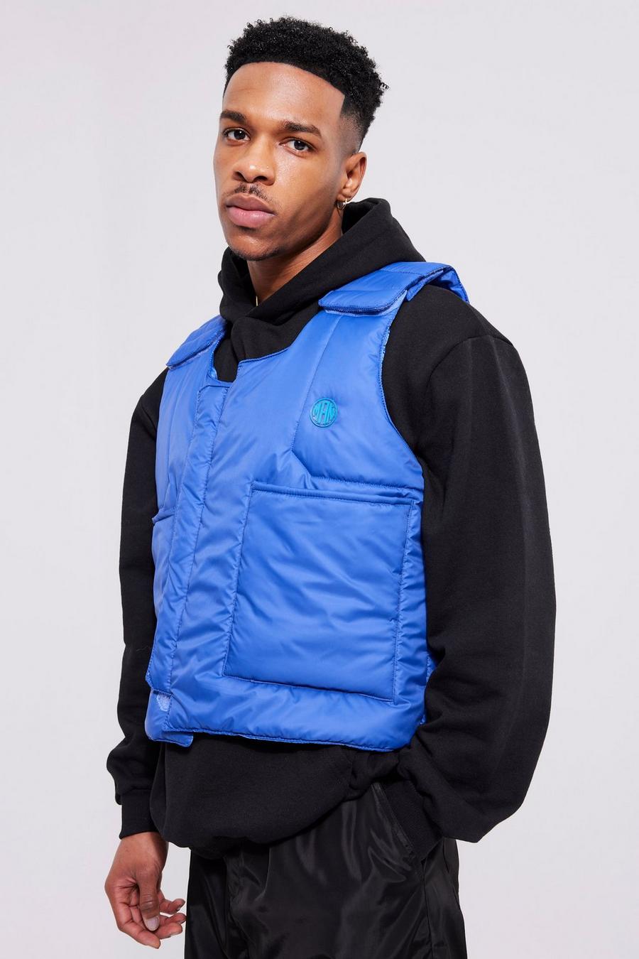 Cobalt Boxy Padded Gilet image number 1