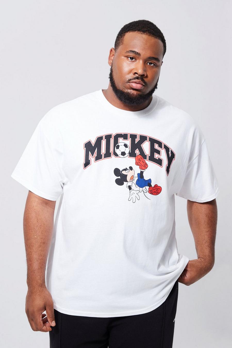 White Plus Gelicenseerd Mickey Mouse Engeland T-Shirt image number 1