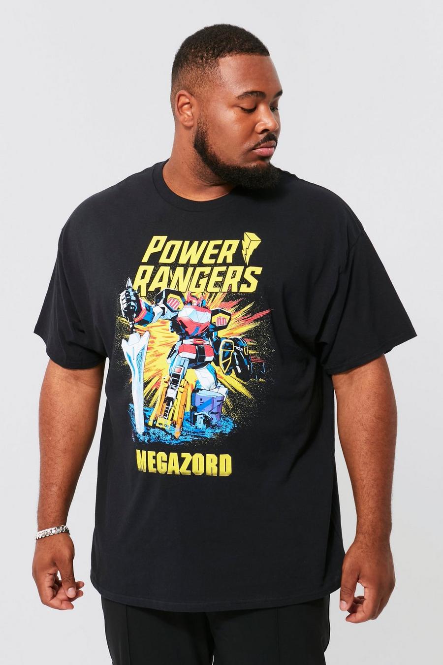 Black Plus Power Ranger License T-shirt image number 1