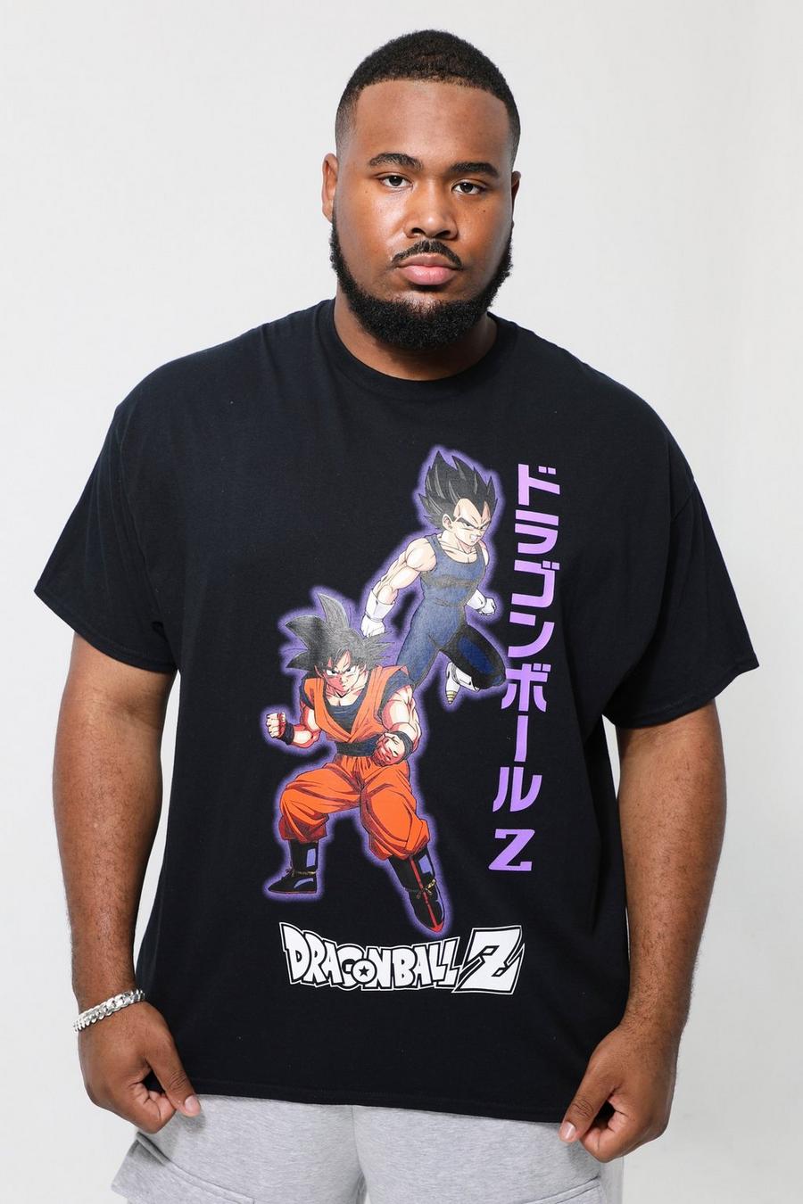 Black Plus Dragonball Z Anime License T-shirt image number 1