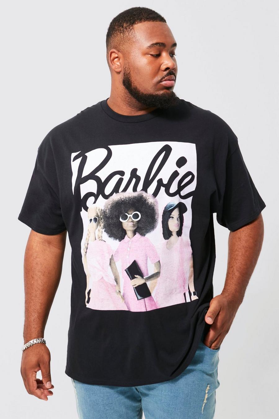 Grande taille - T-shirt à imprimé Barbie, Black noir