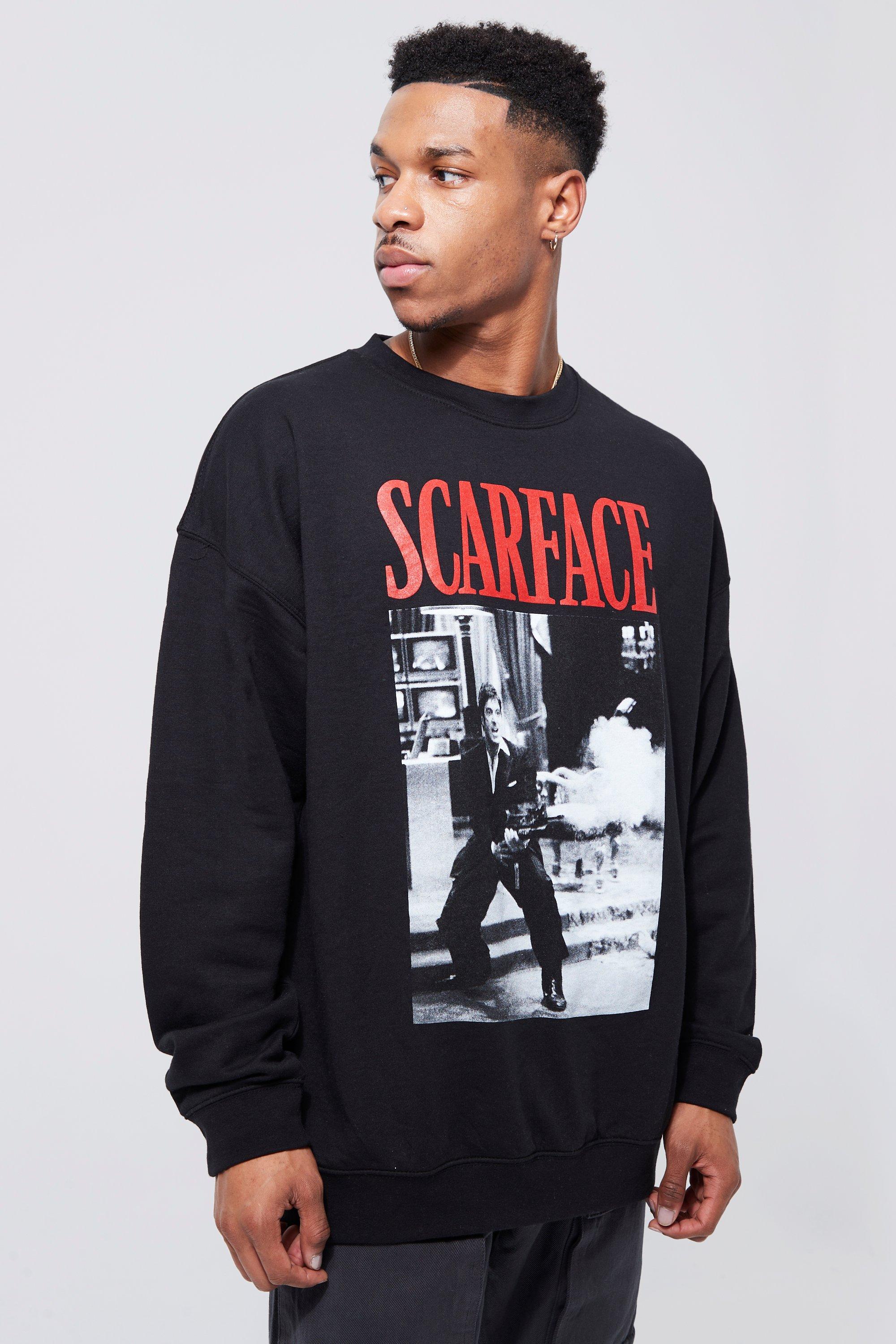 Sudadera oversize con estampado de Scarface