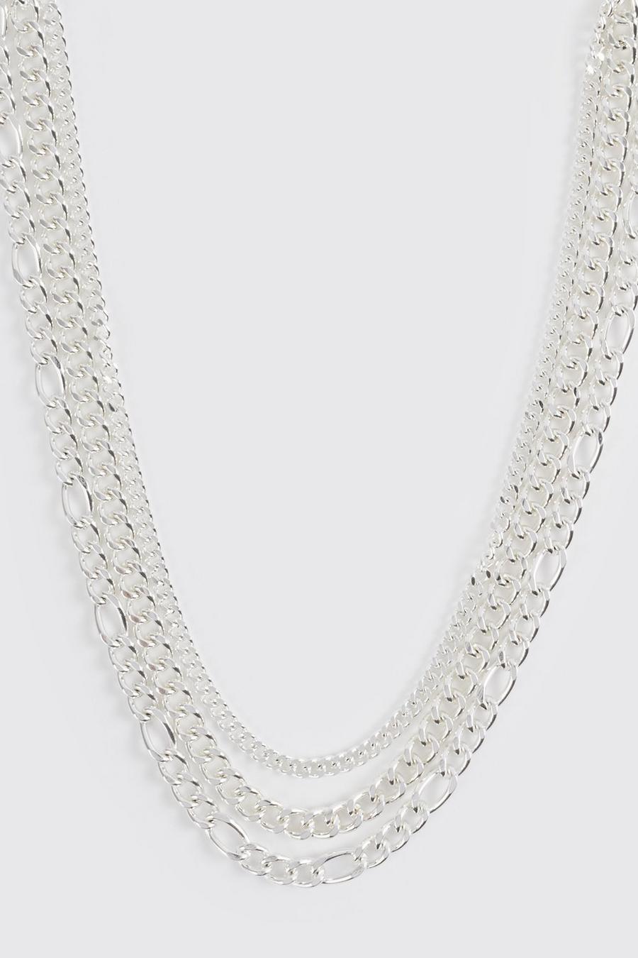 Silver Multi Layer Jeans Chain image number 1