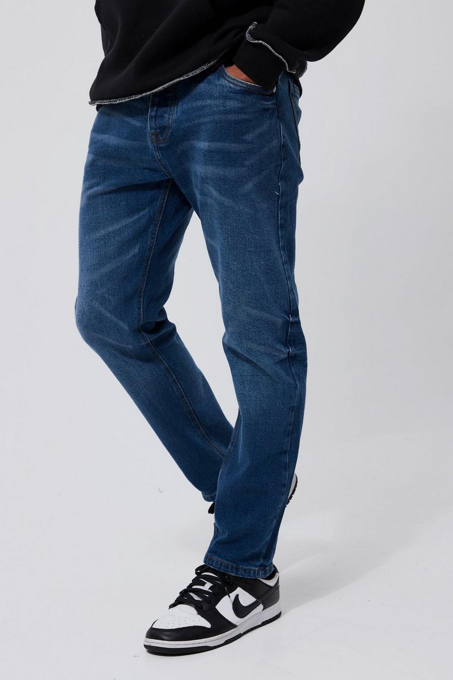 Light blue Gebleekte Slim Fit Jeans image number 1