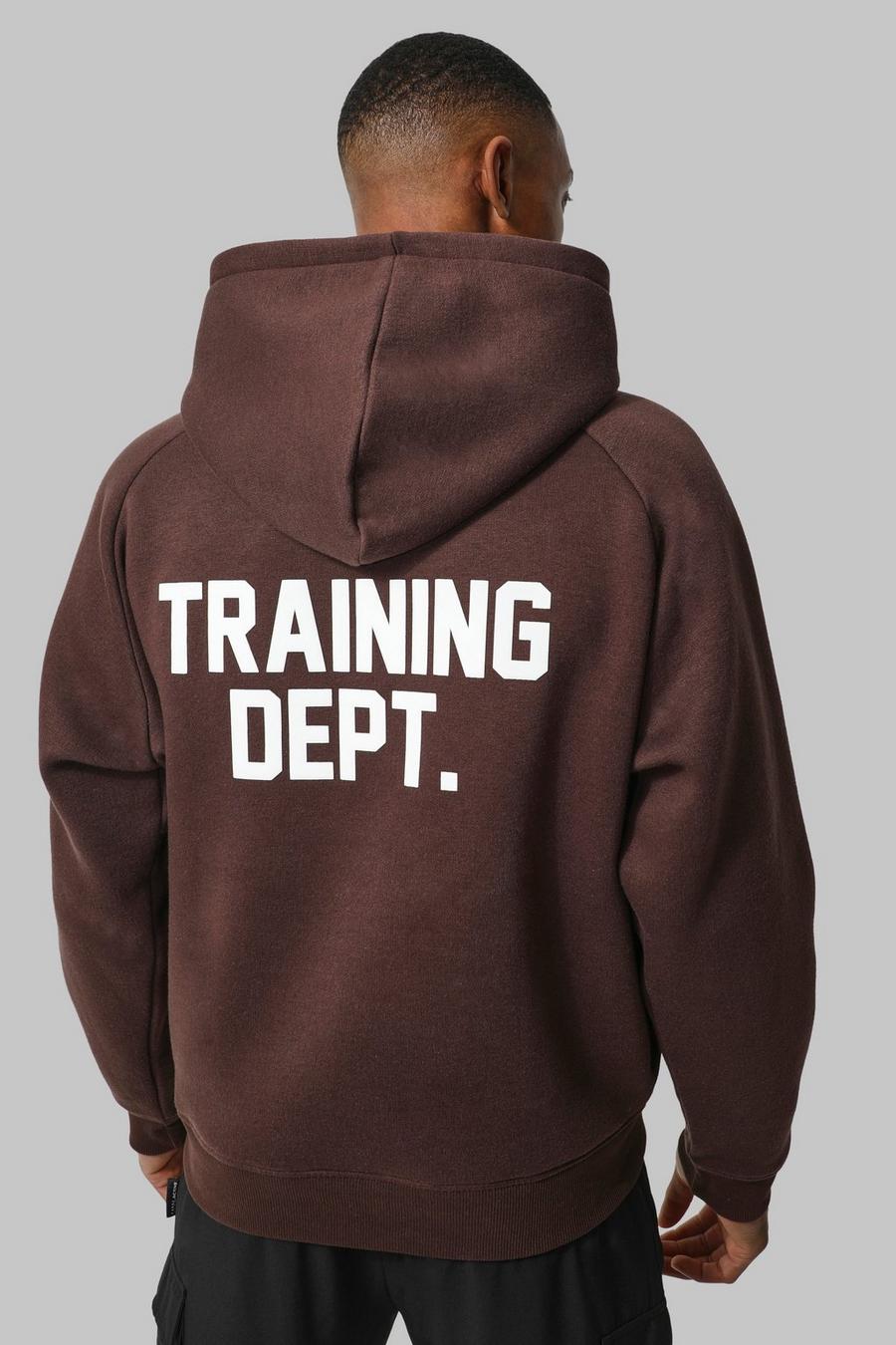 Chocolate Man Active Boxy Training Dept Hoodie image number 1