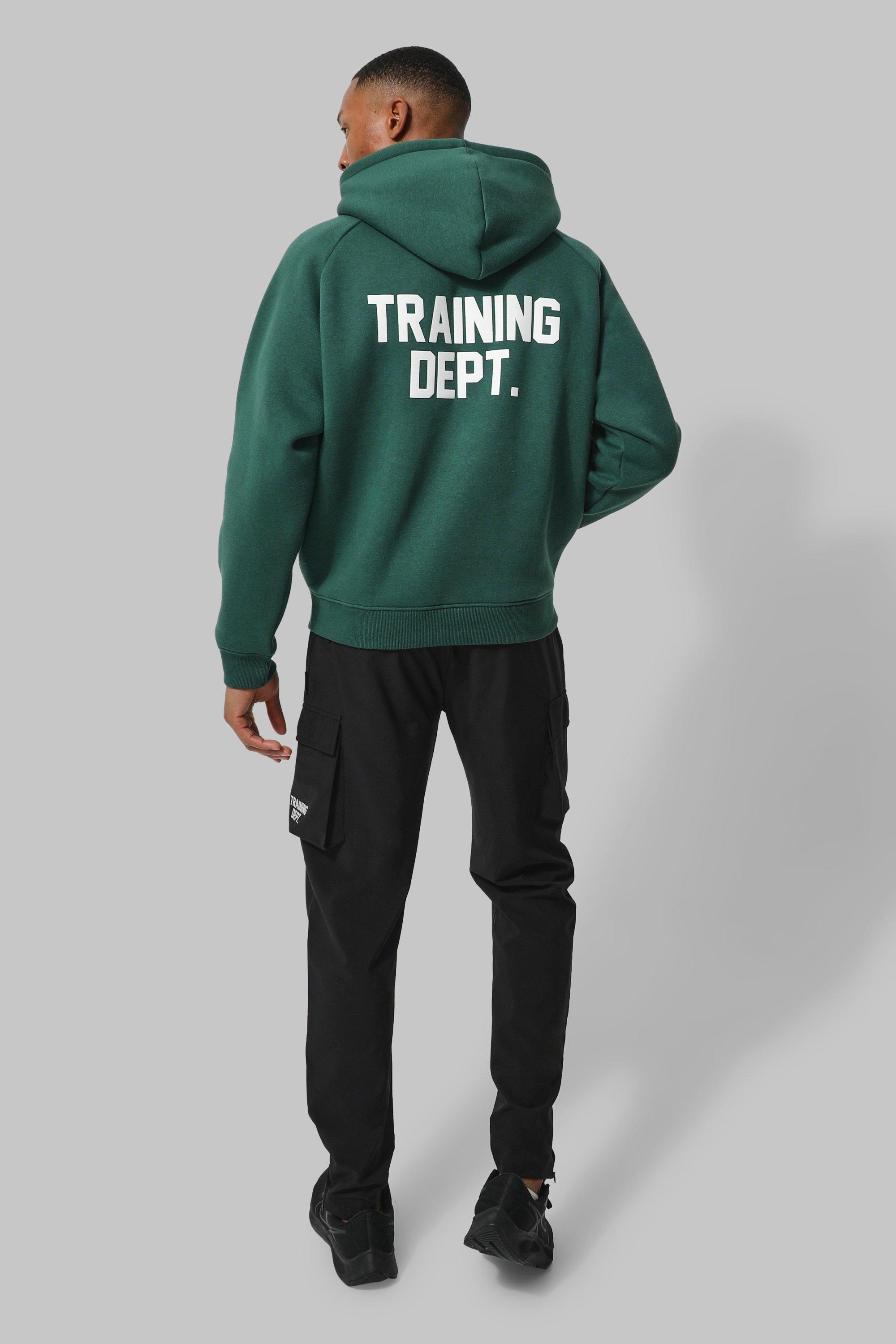 Man Active Training Dept Boxy Hoodie | boohoo