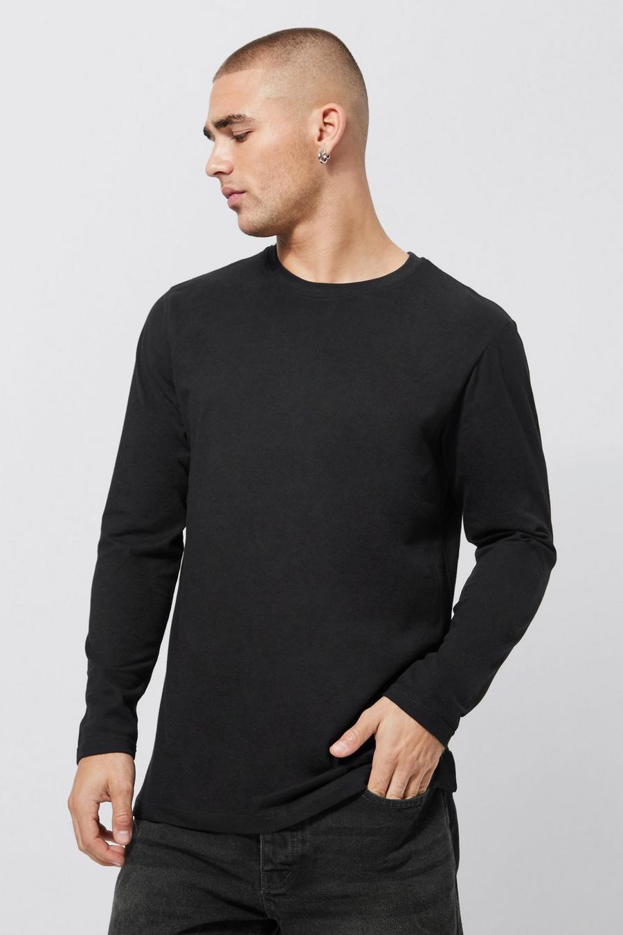 Black svart Long Sleeve T-shirt image number 1