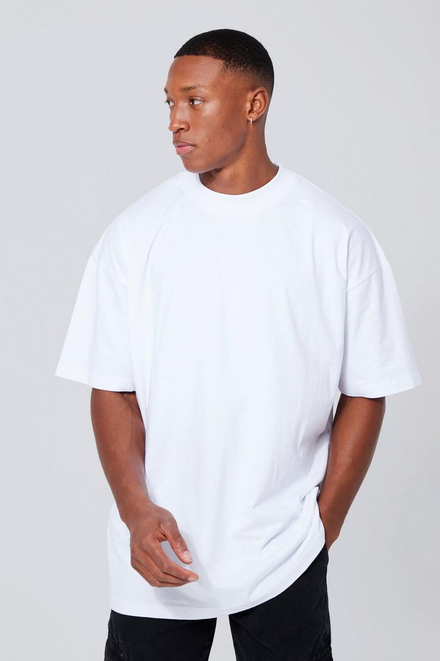 White blanco Oversized Extended Neck T-shirt image number 1