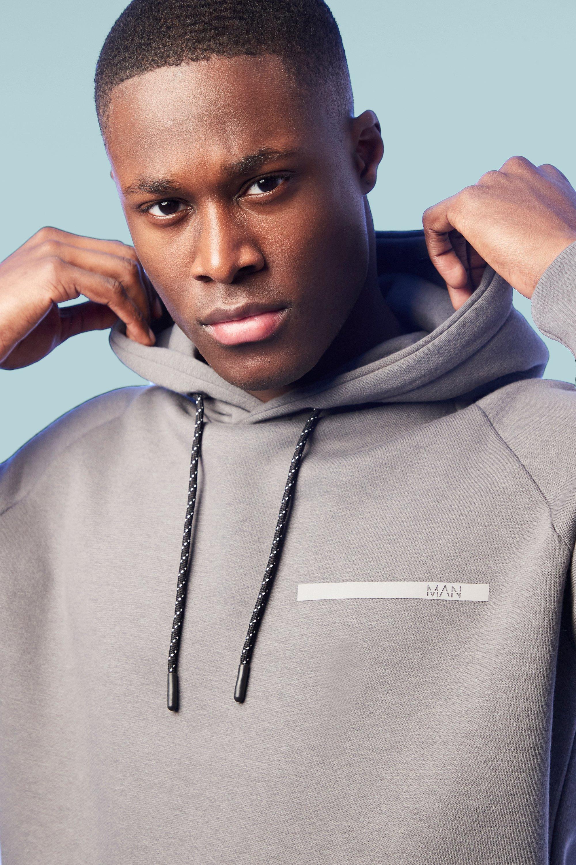 Boohoo man grey online hoodie