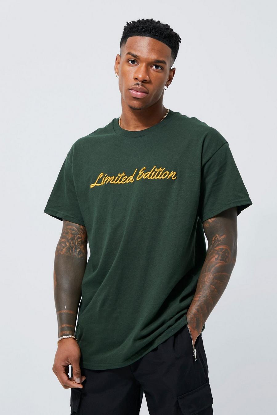 Forest green Limited Edition Embroidered T-shirt