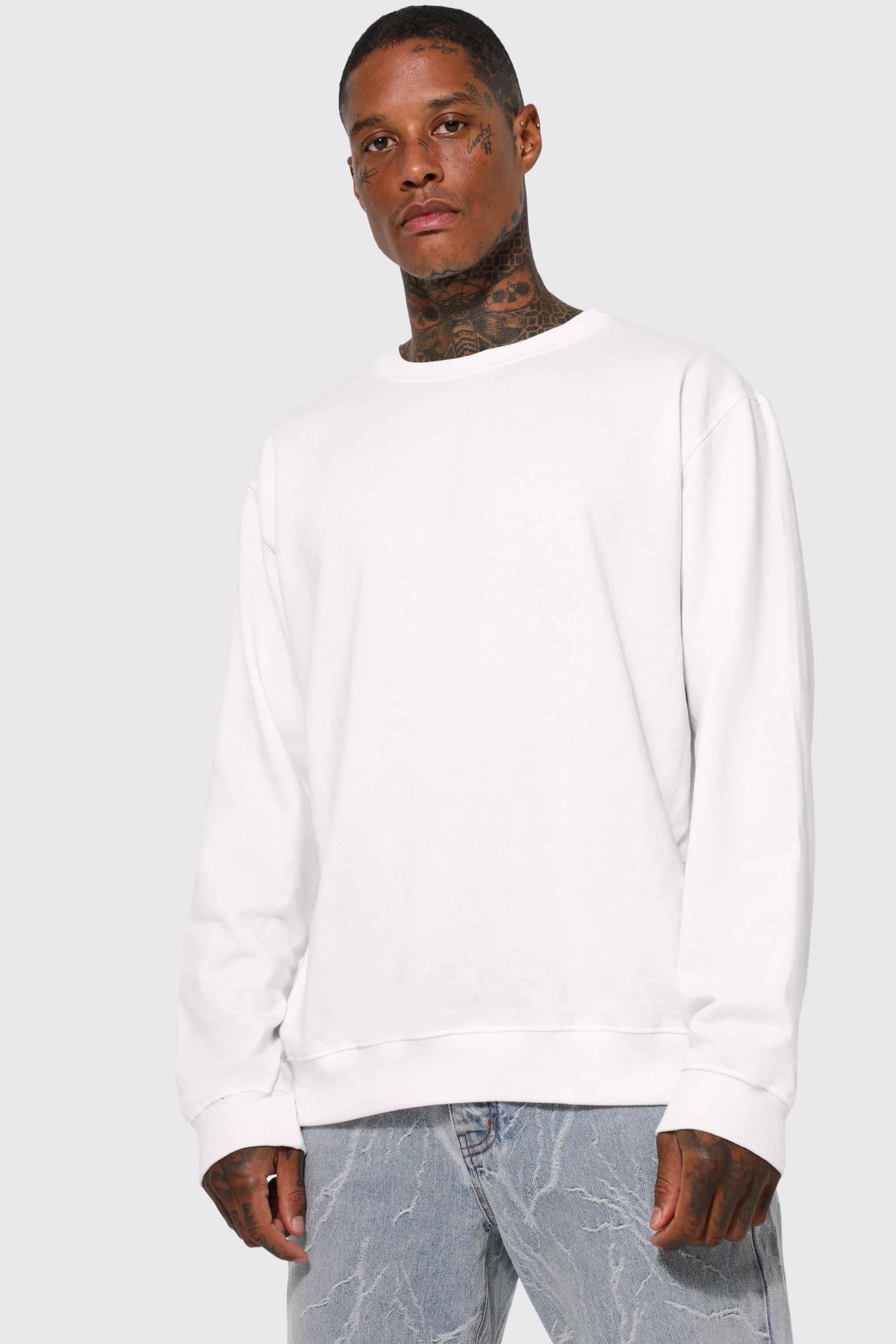 Boohoo white sweatshirt sale