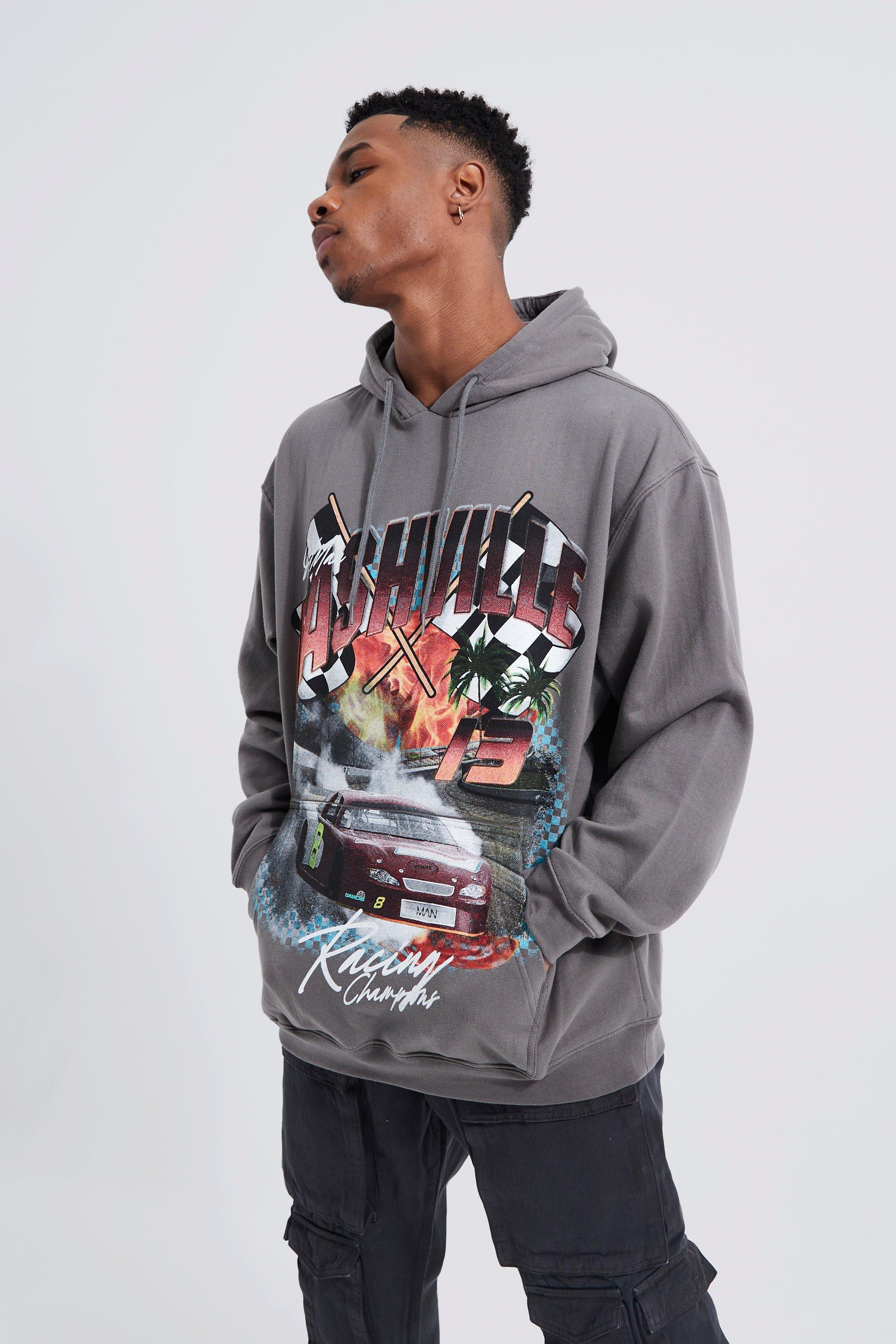 Palm angels burning car hoodie best sale