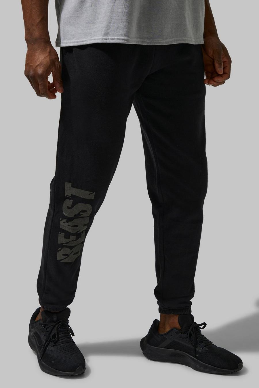 Black noir Man Active X Beast Gym Jogger image number 1