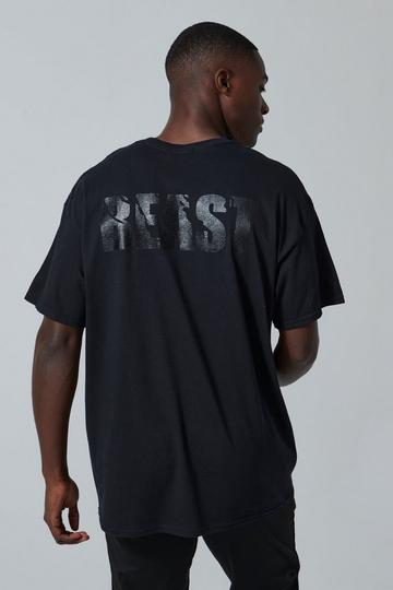 Black Man Active X Beast Oversized Gym T Shirt