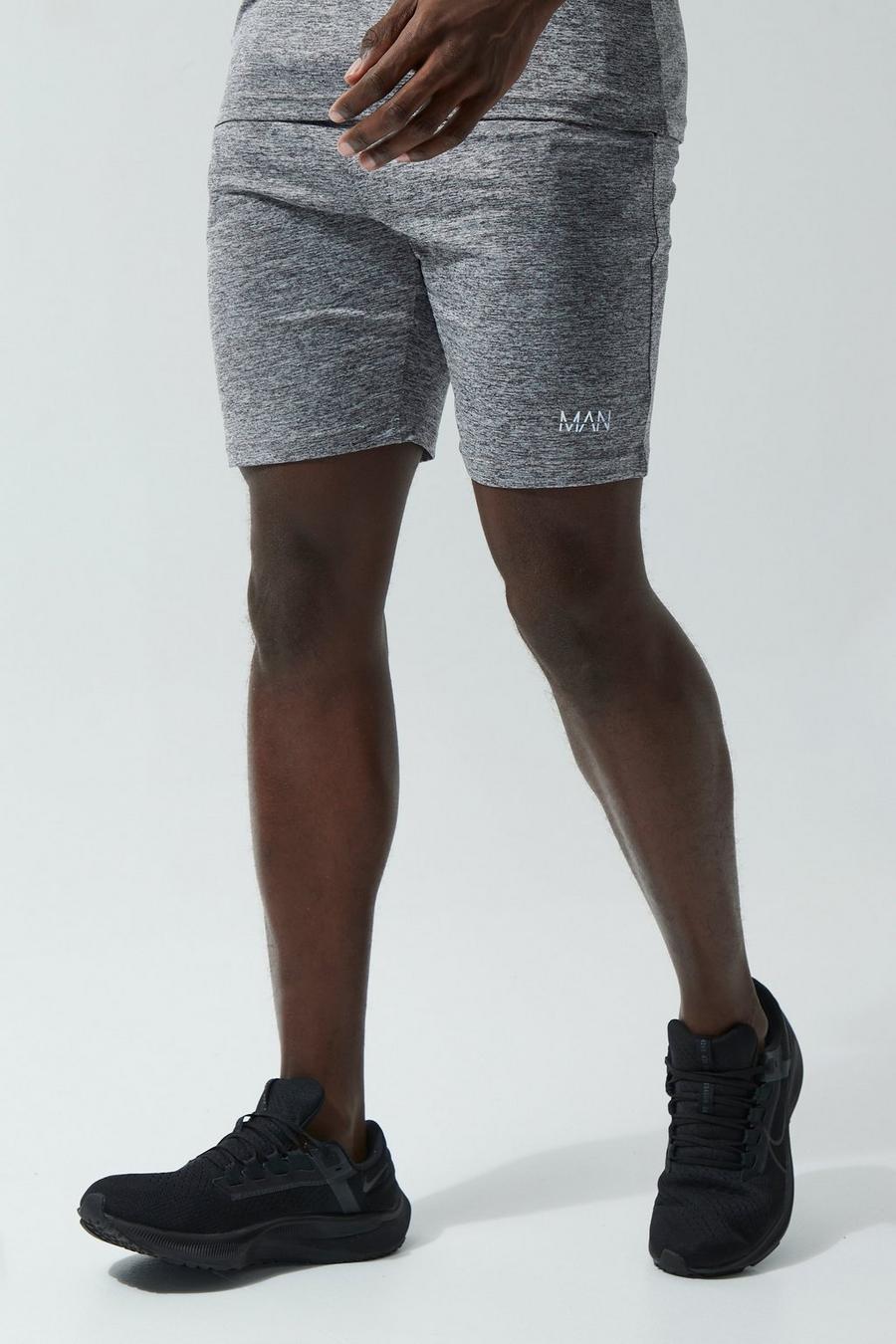Grey Man Active Marl Shorts image number 1