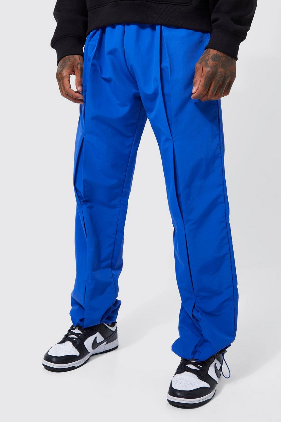 Pantalon ample à taille élastiquée, Blue image number 1