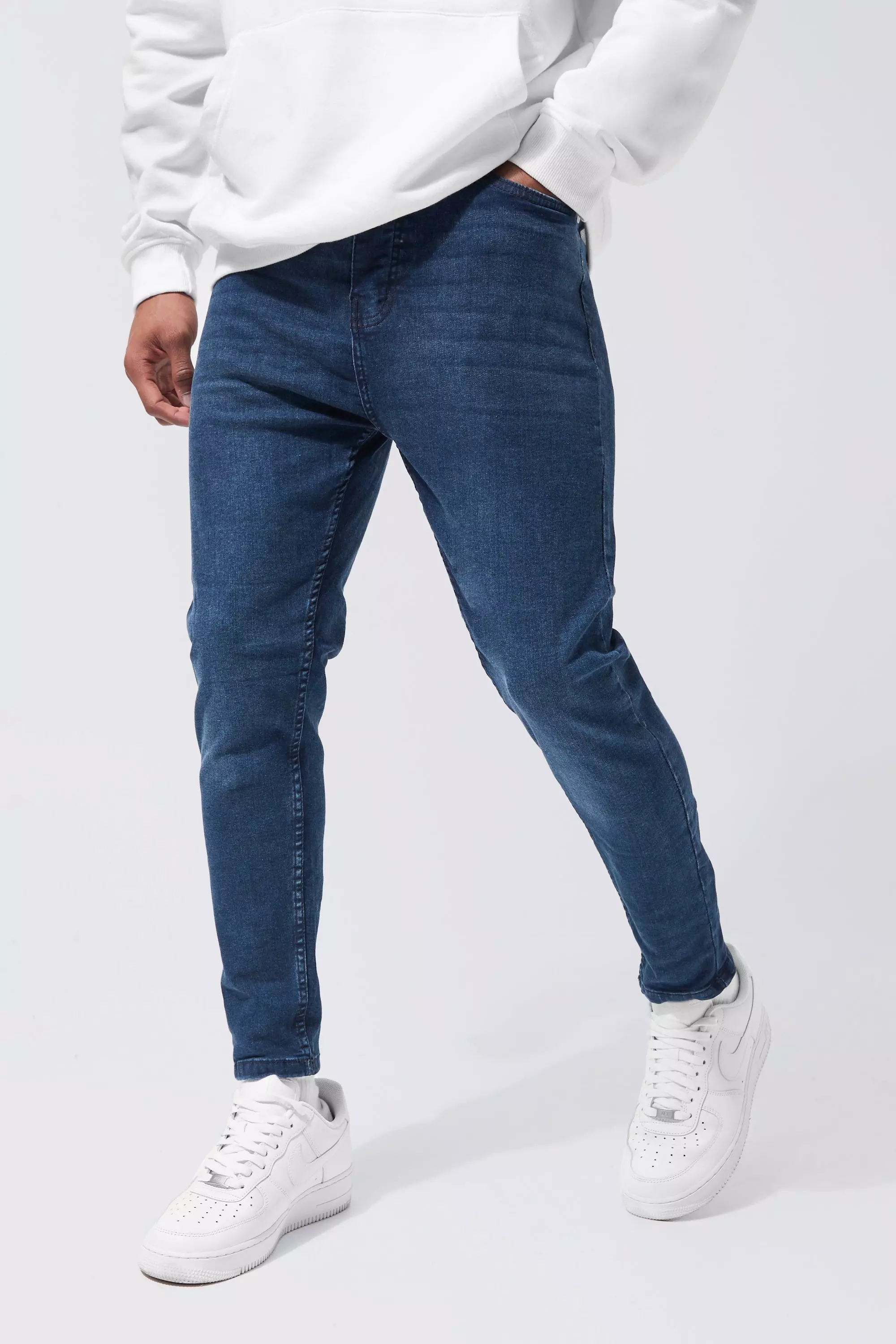 Elasticated clearance cropped jeans