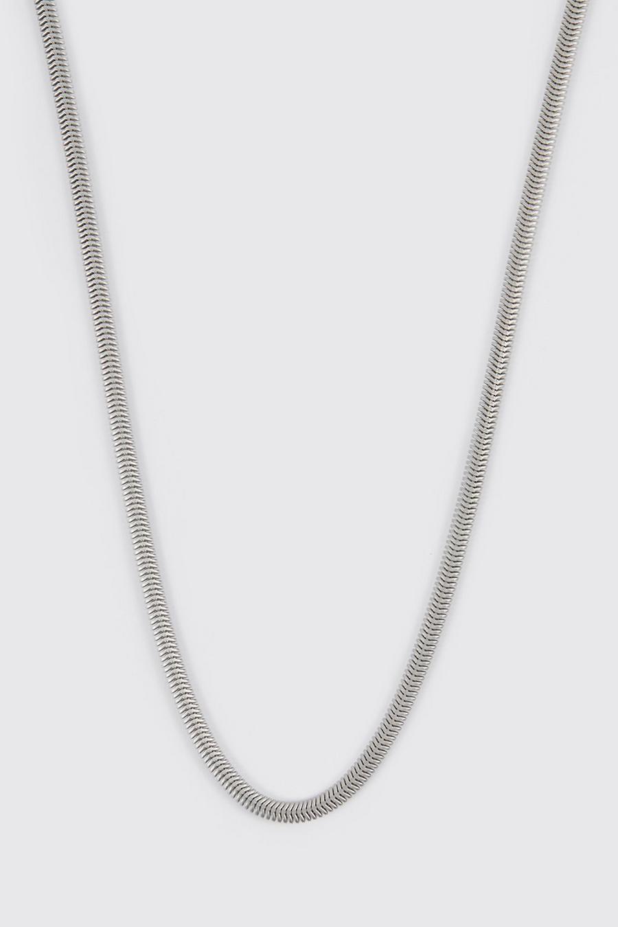 Silver Snake Chain Necklace image number 1