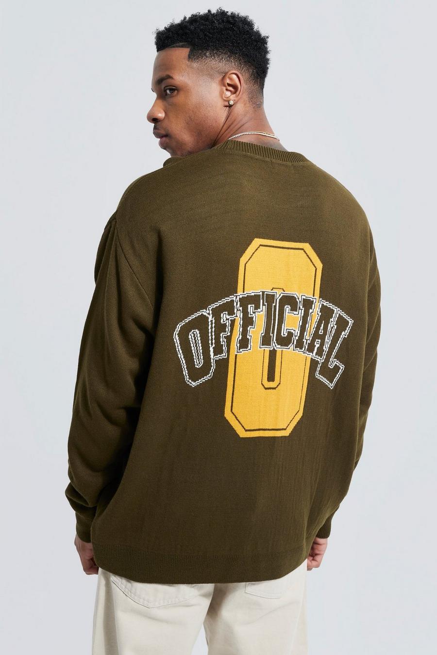 Forest Official Back Placement Oversized Knitted Jumper image number 1