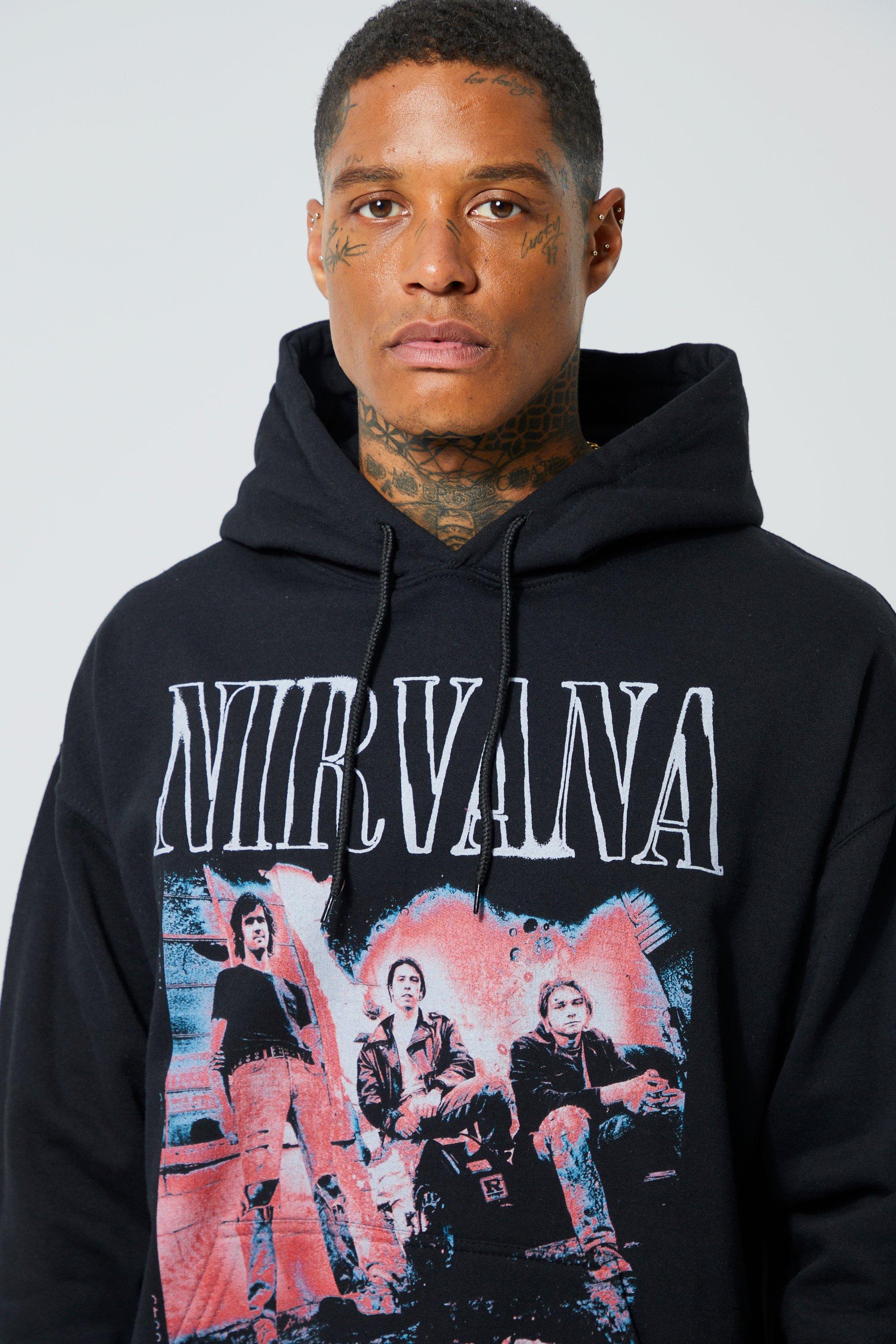 Sudadera con capucha oversize de Nirvana