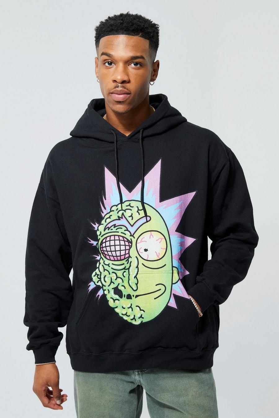 Black Rick & Morty Oversize hoodie image number 1
