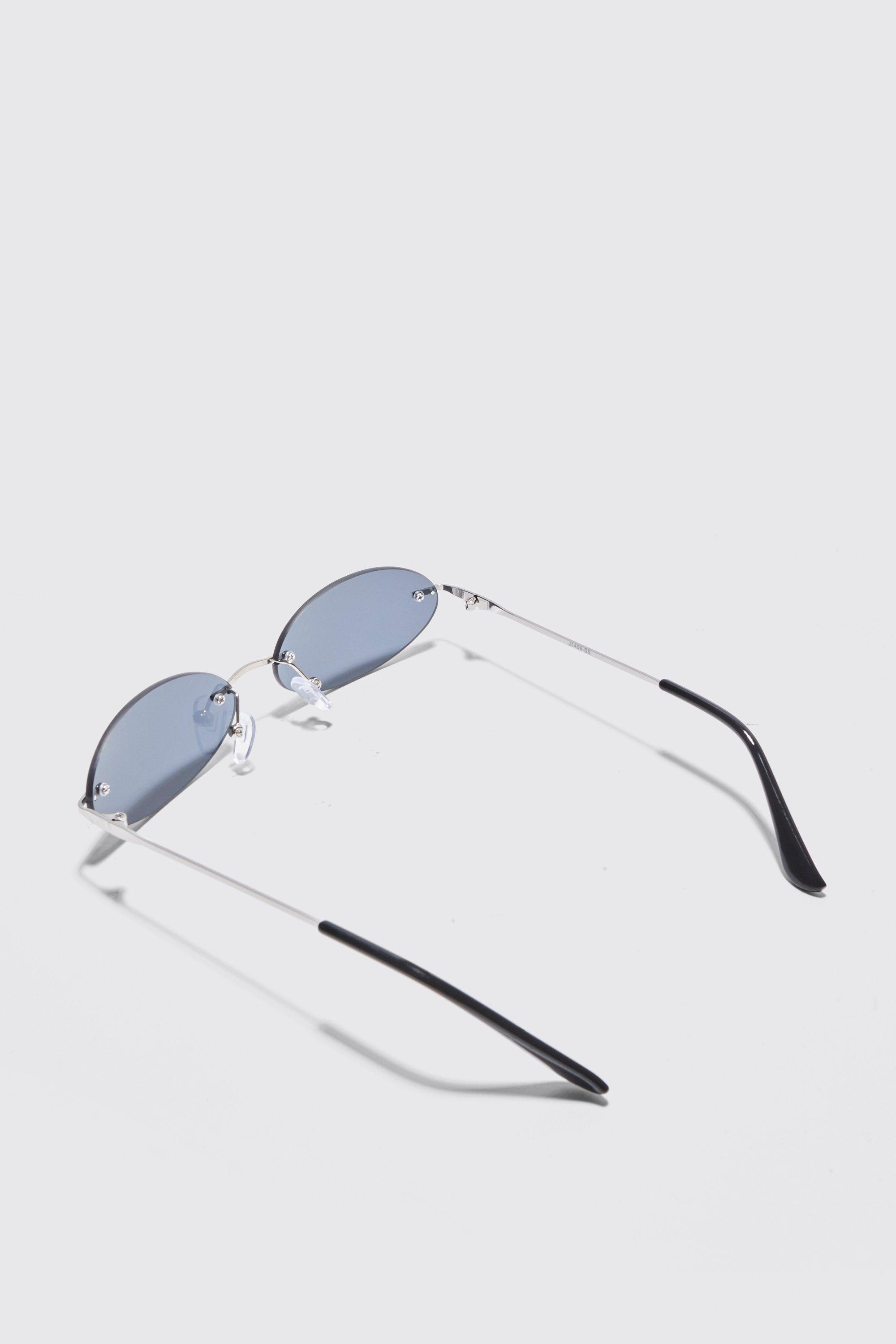 Men's shop rimless sunglasses