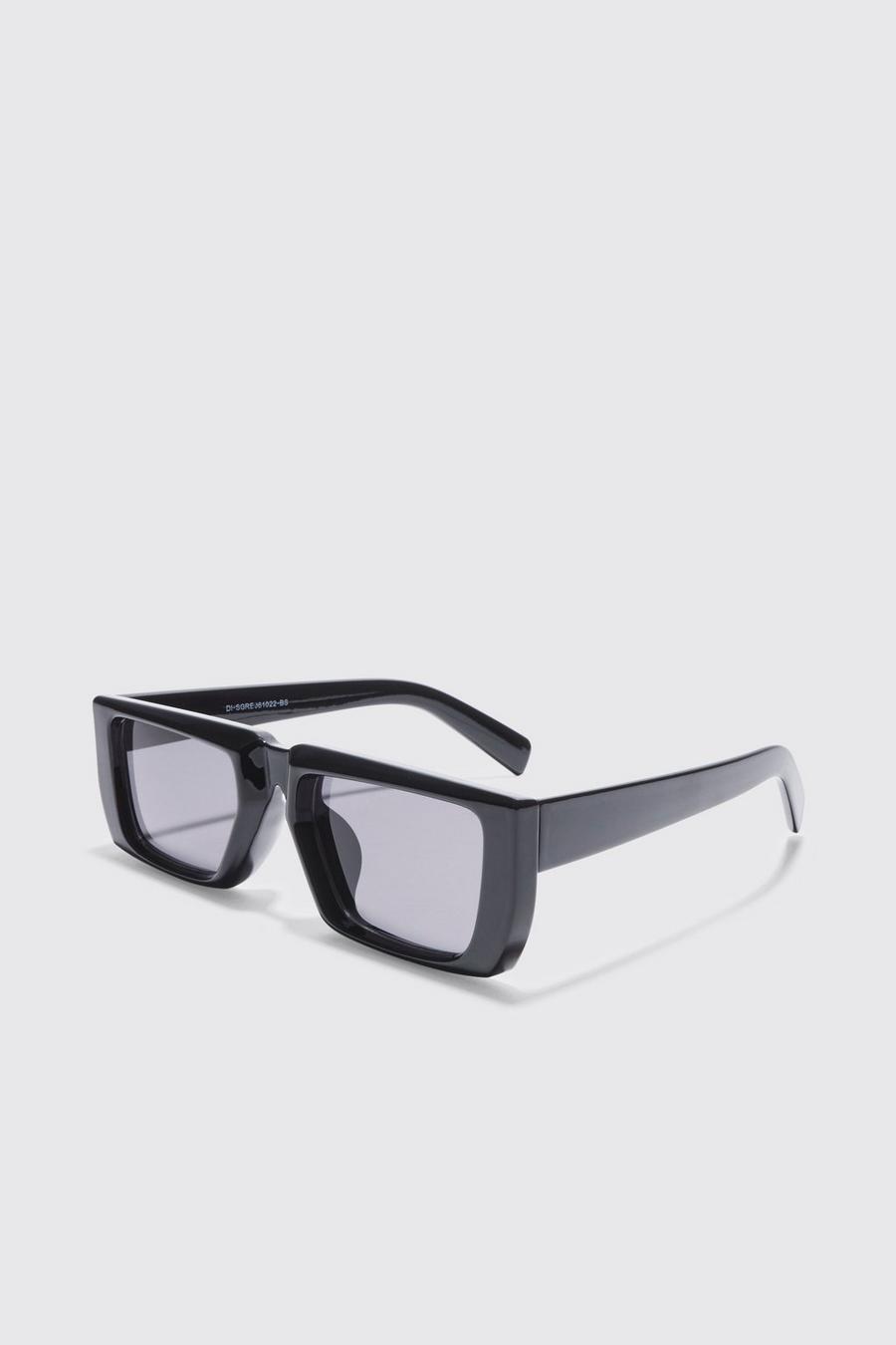 Black negro Rectangle Lens Sunglasses
