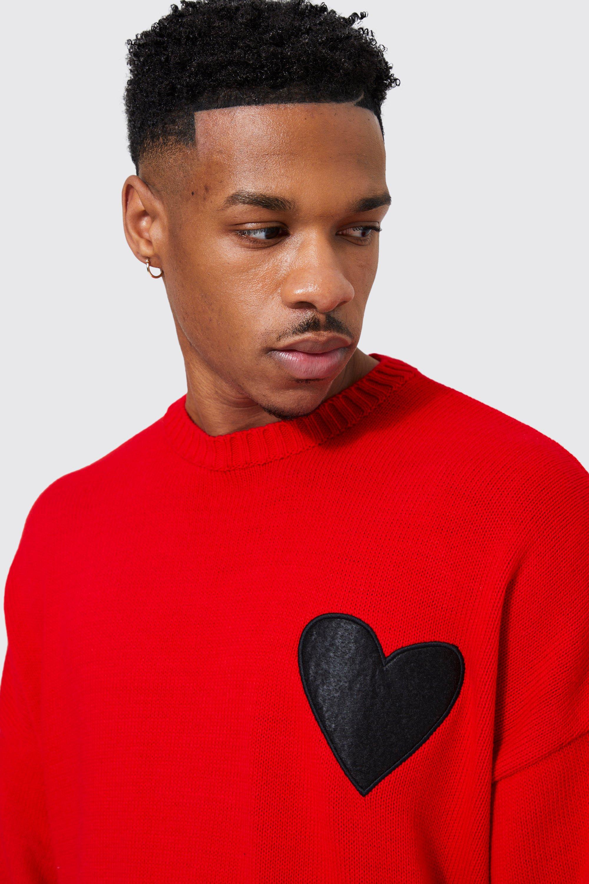 Oversized hot sale heart sweater