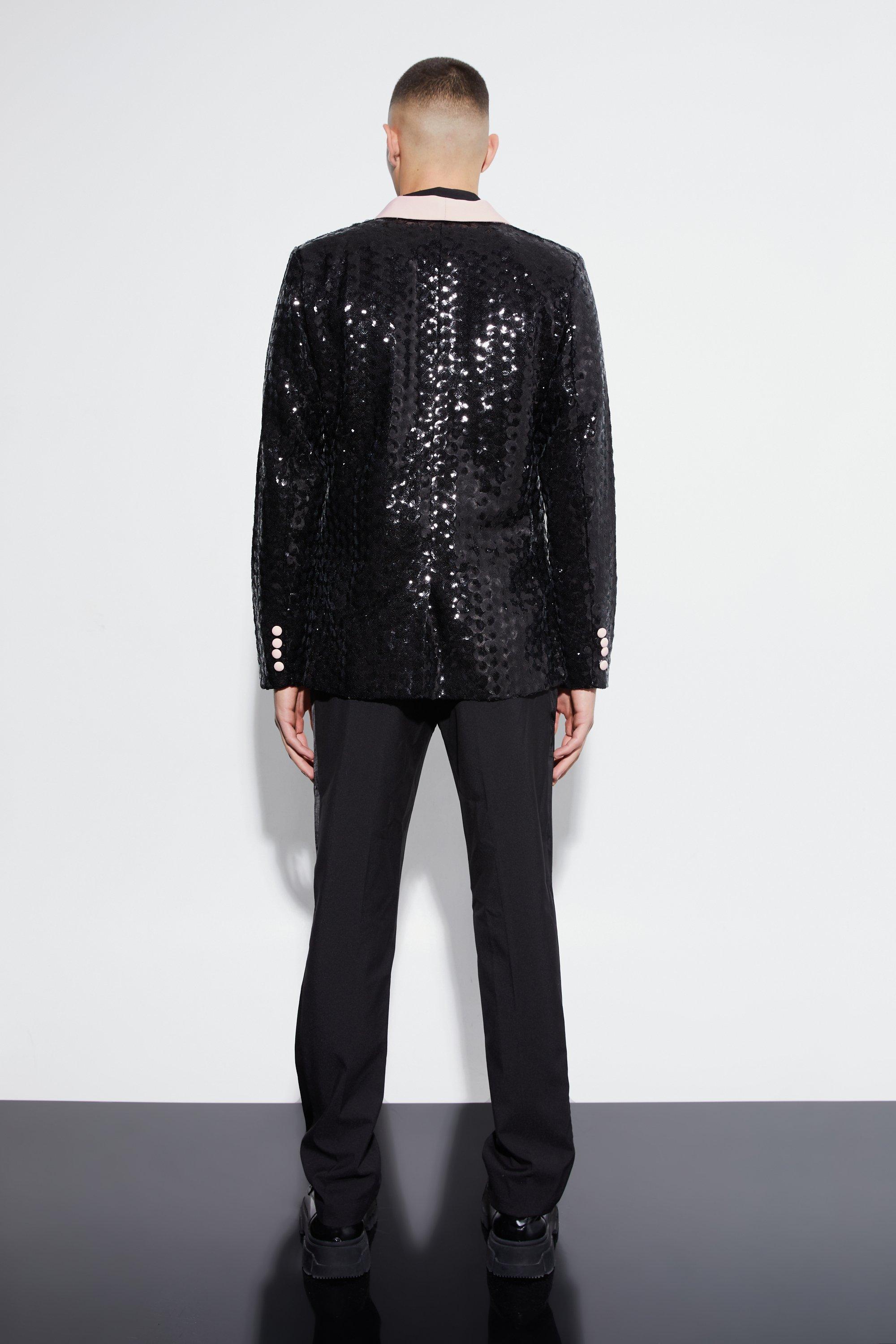 Black sparkly hotsell suit jacket