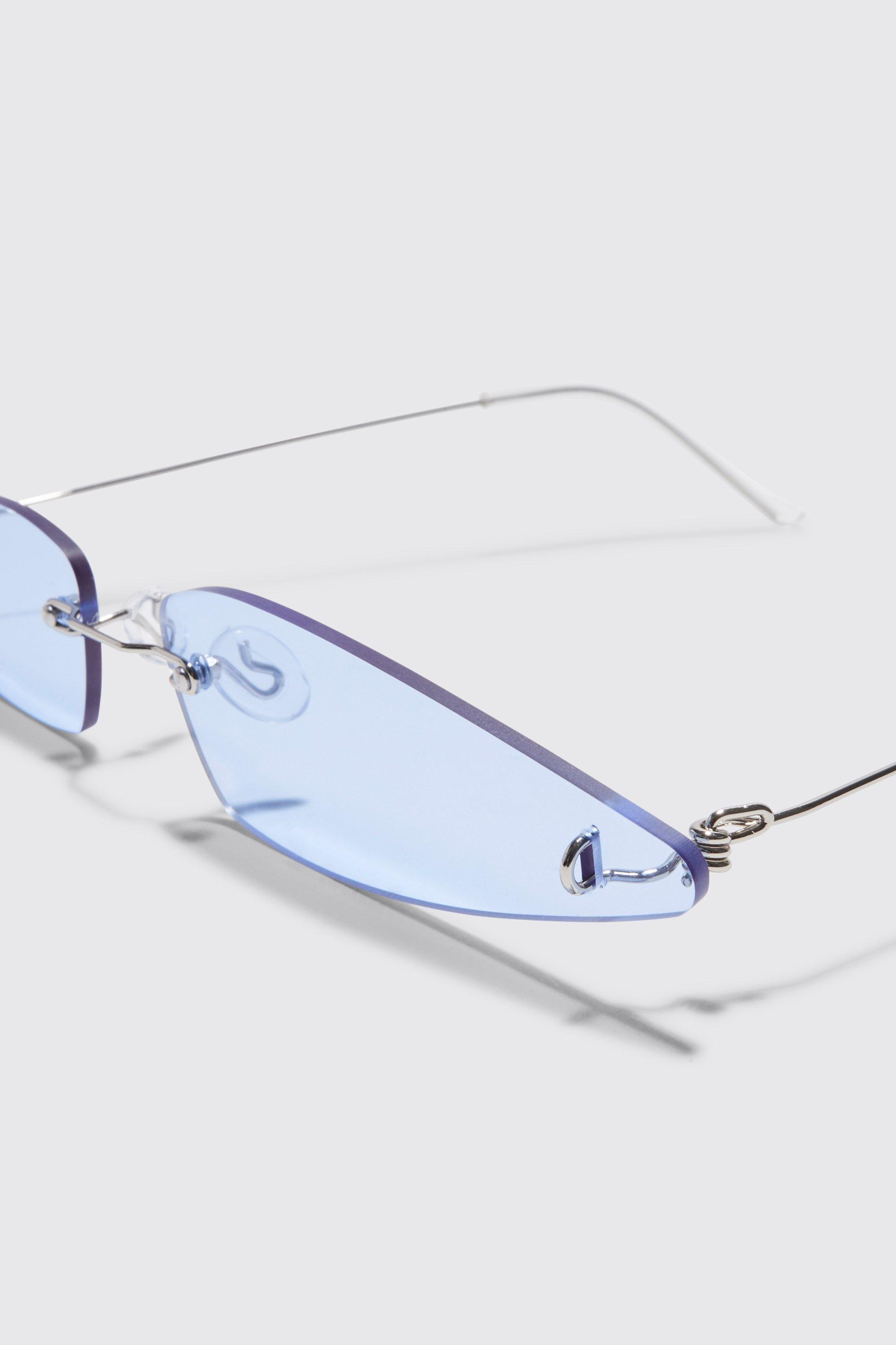 Narrow store rimless glasses