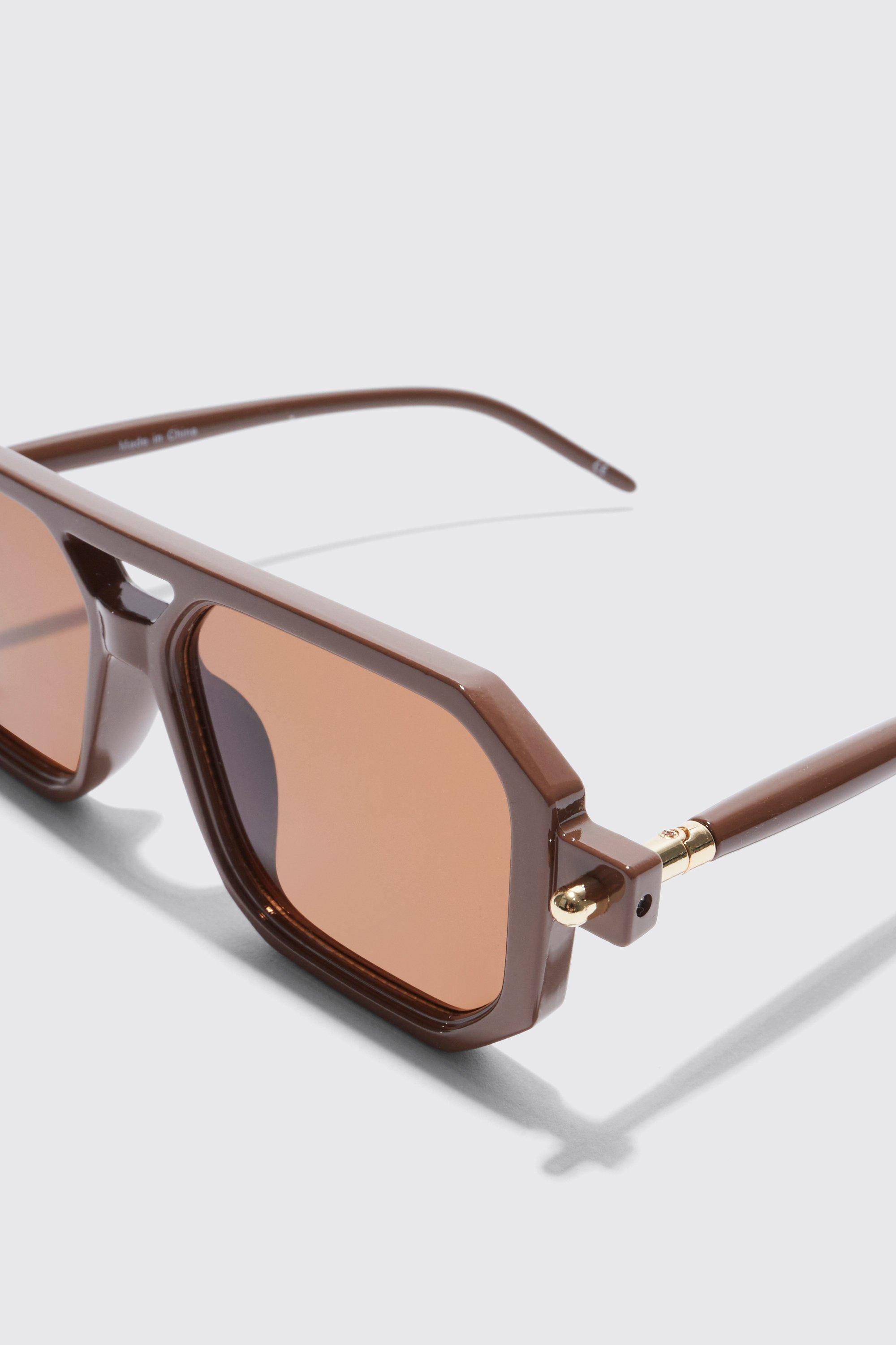 Brown cheap retro sunglasses