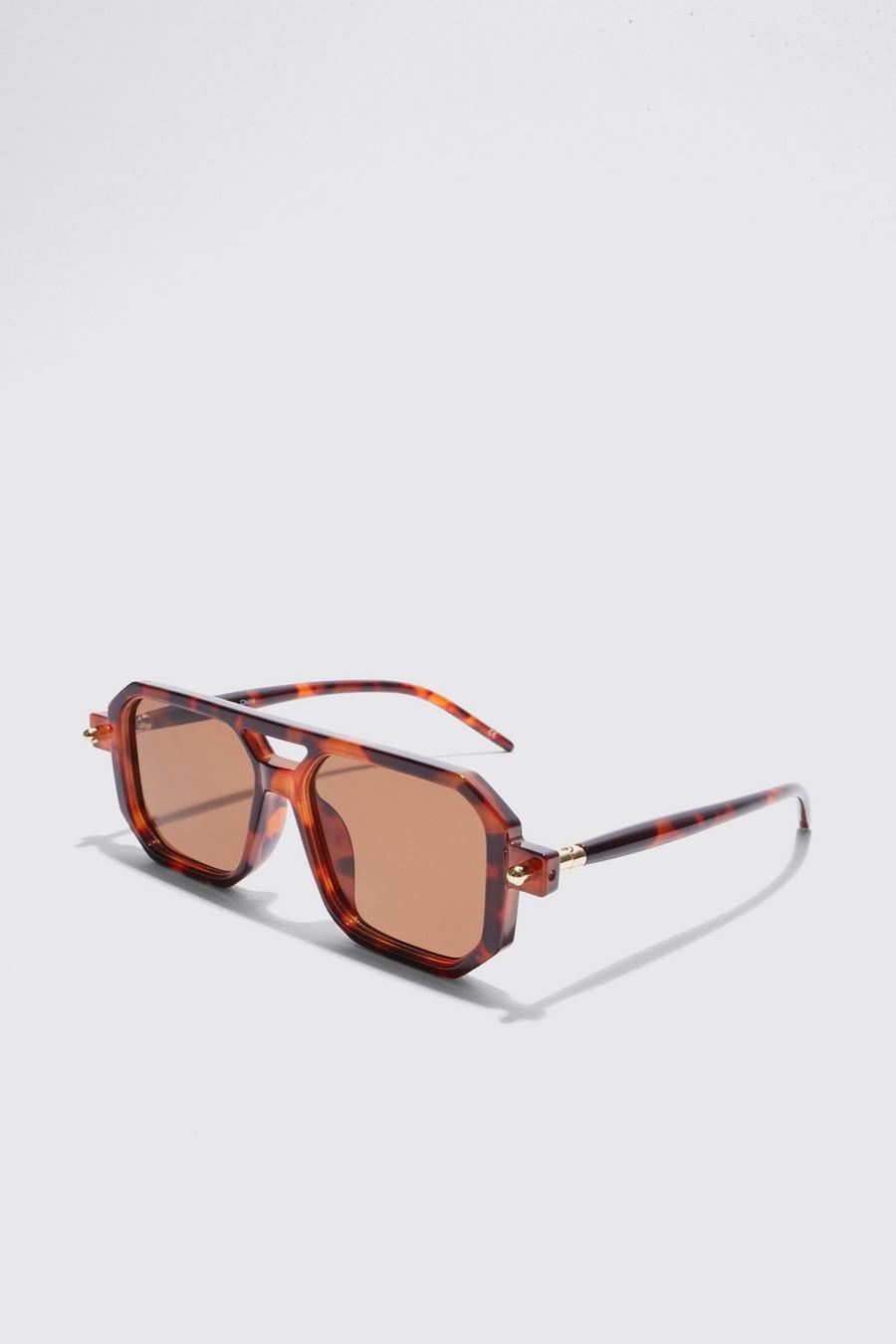 Multi multicolor Retro Navigator Sunglasses