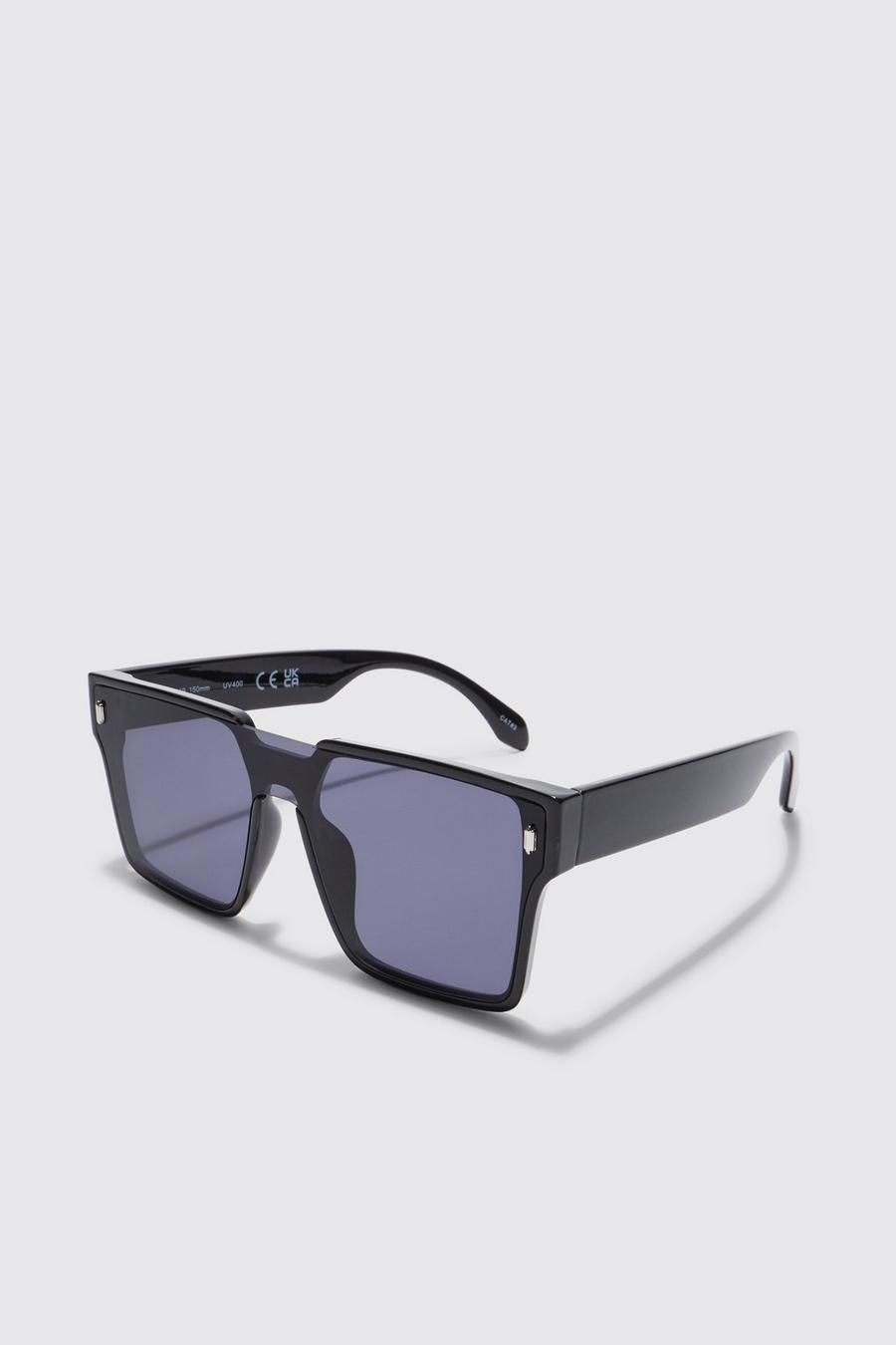 Black Overlay Square Sunglasses image number 1