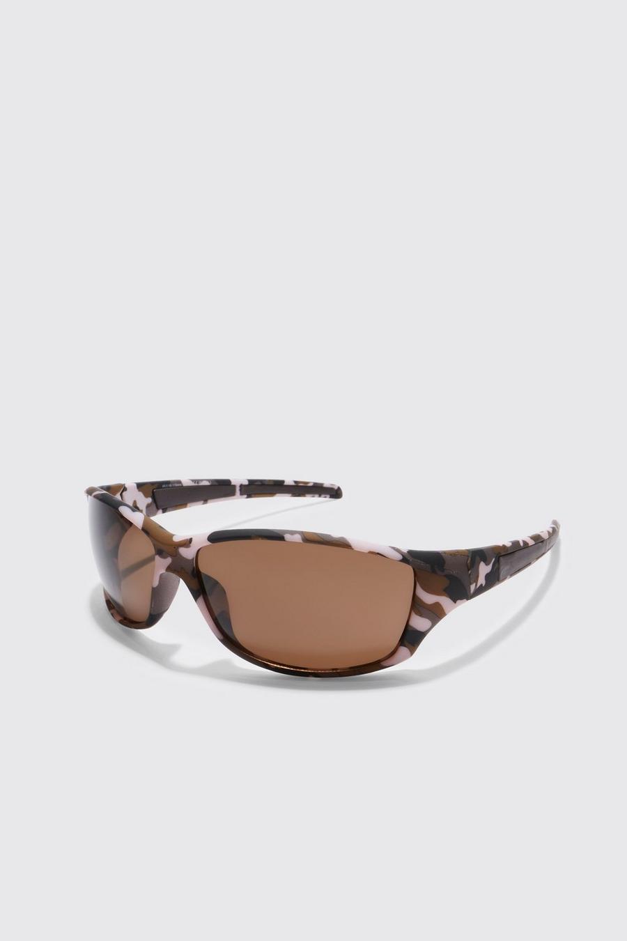 Multi Camo Wrap Sunglasses